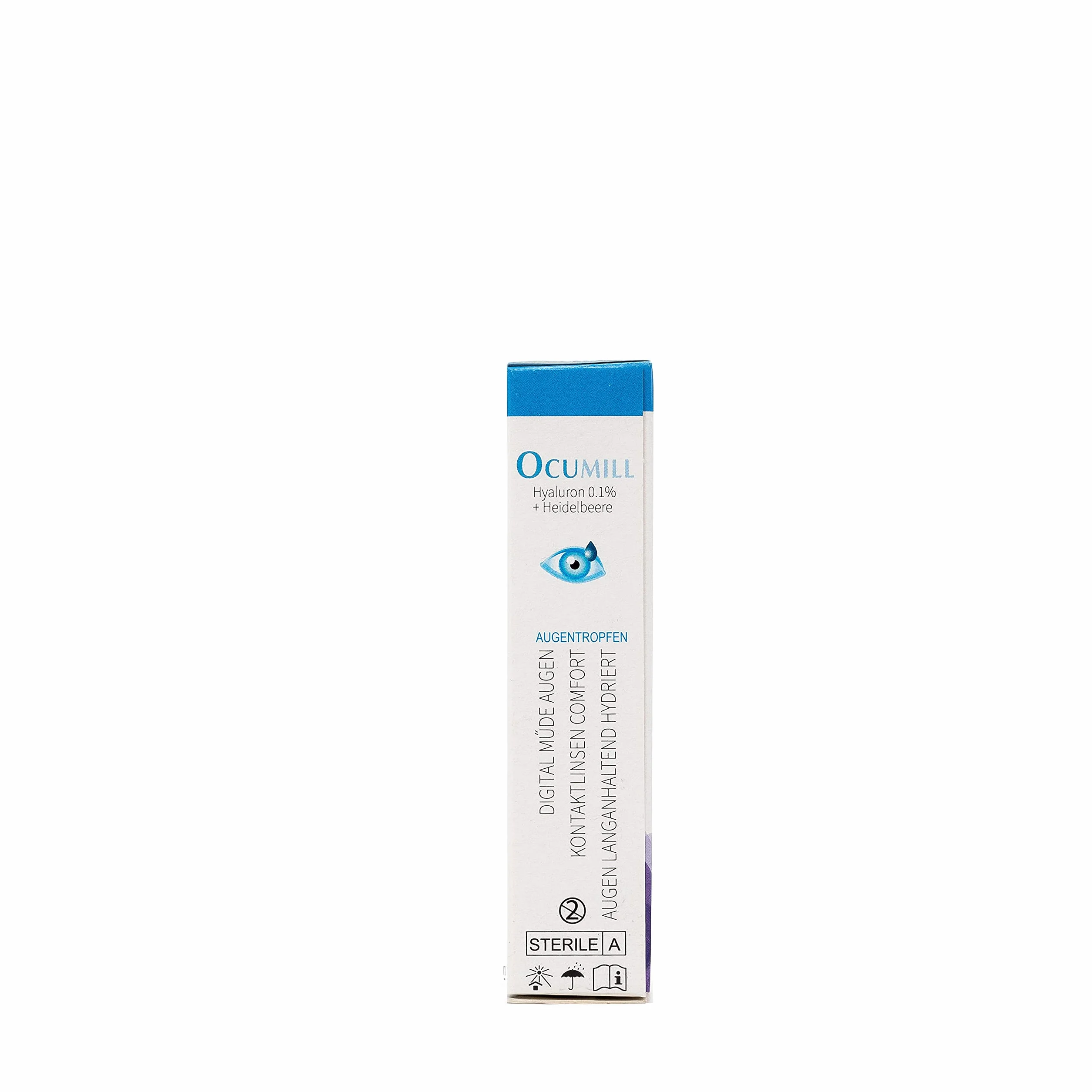 Ocumill Gocce Oculari Acido Ialuronico 3 in 1 Lubrificante Idratante Rinfrescante Monodose 10 x 0.5ml