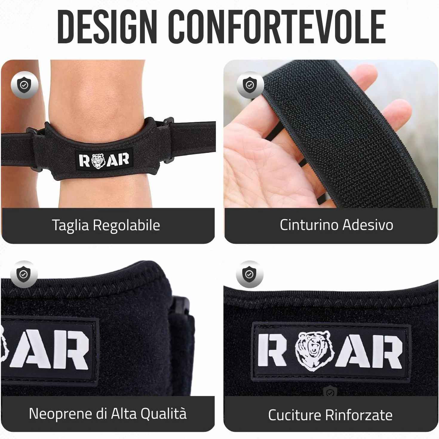 Tutore Ginocchio Rotula 2x Pack, Ginocchiera Rotulea per Menisco e Legamenti