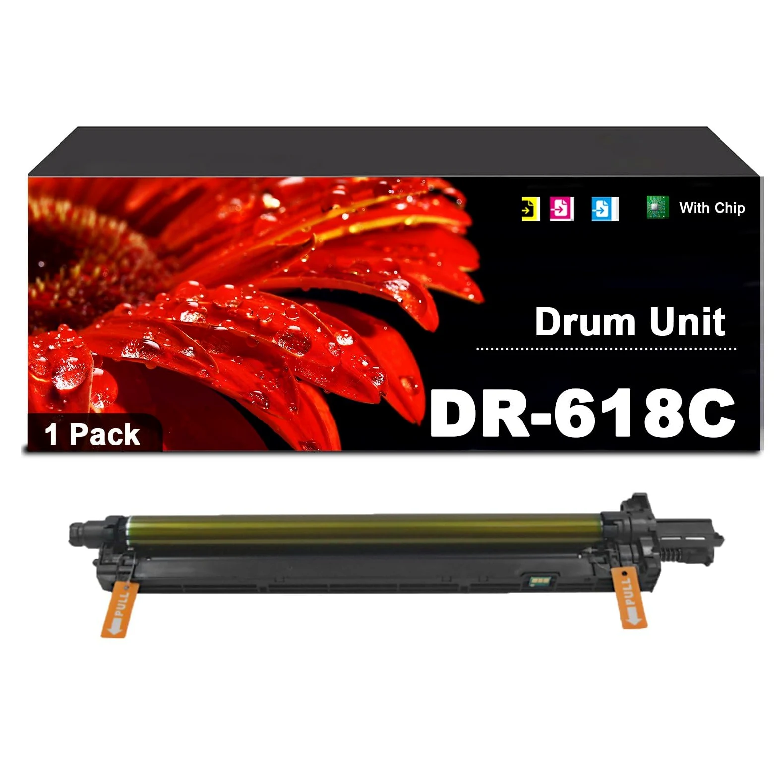 Unità Tamburo Compatibile DR-618 DR618 Cyan | Alta Resa Compatibile Per Konica Minolta Bizhub C450i C451i C550i C551i C650i C651i C750i C751i, 100.000 Pagine