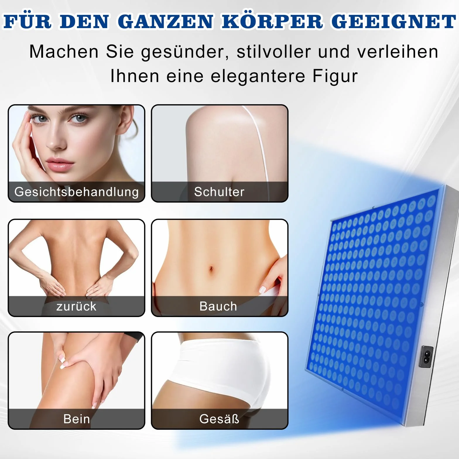 Luce abbronzante solare portatile Tanning Lamp per viso e corpo con supporto regolabile