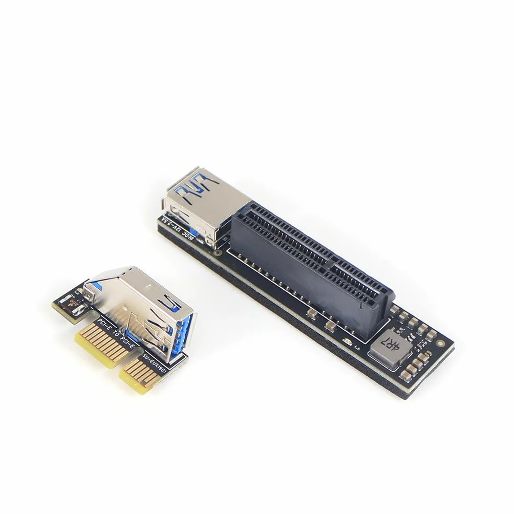 JMT Scheda di espansione PCI Express X1 a X4 USB 3.0 Raiser Extender PCIE Riser Card USB3.0 PCI-E SATA Scheda di espansione