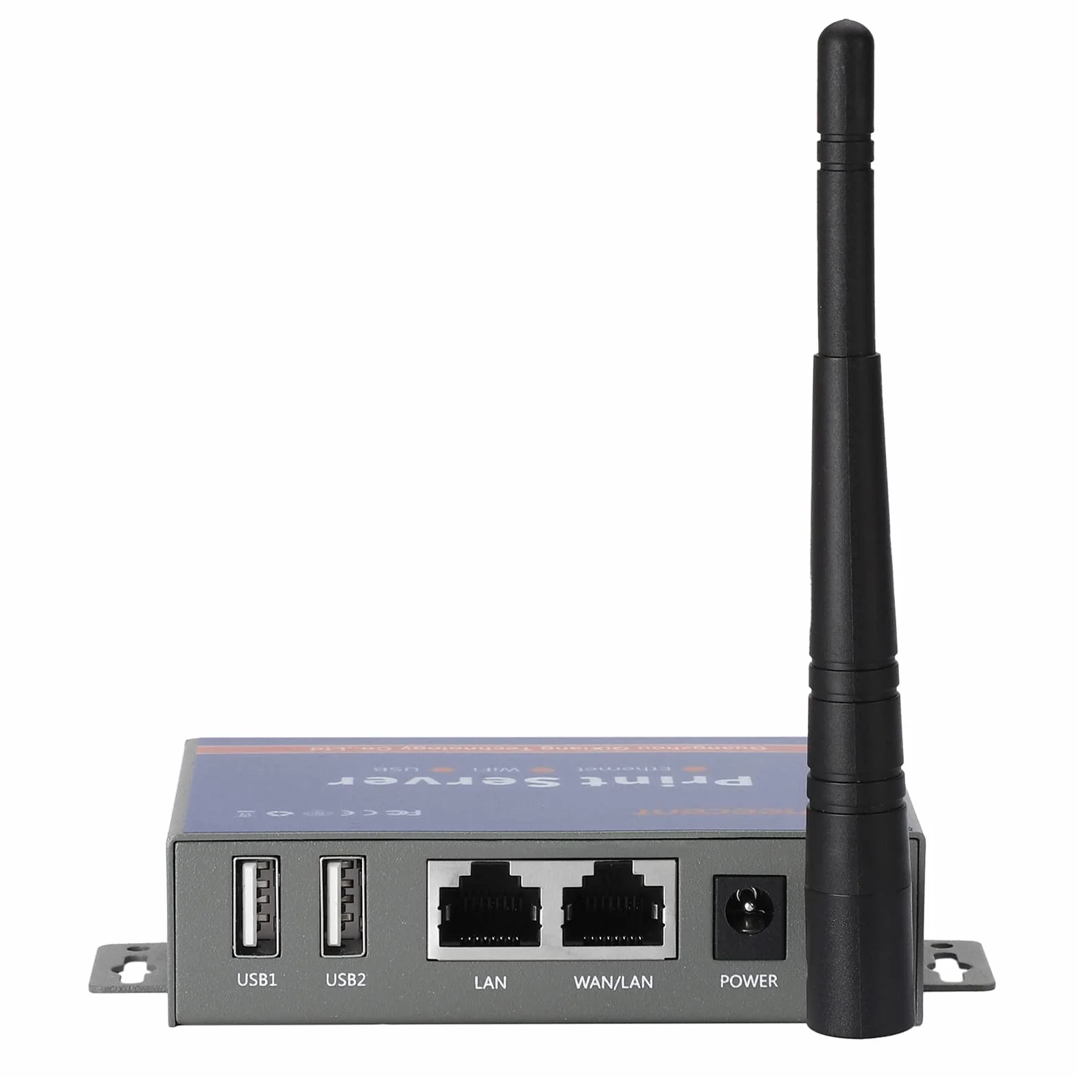 Server di stampa wireless (NON Plug&Play), server di stampa USB a 2 porte, server di stampa di rete di computer - Converti stampante USB in rete Ethernet WiFi - Compatibile con Windows Mac Linux