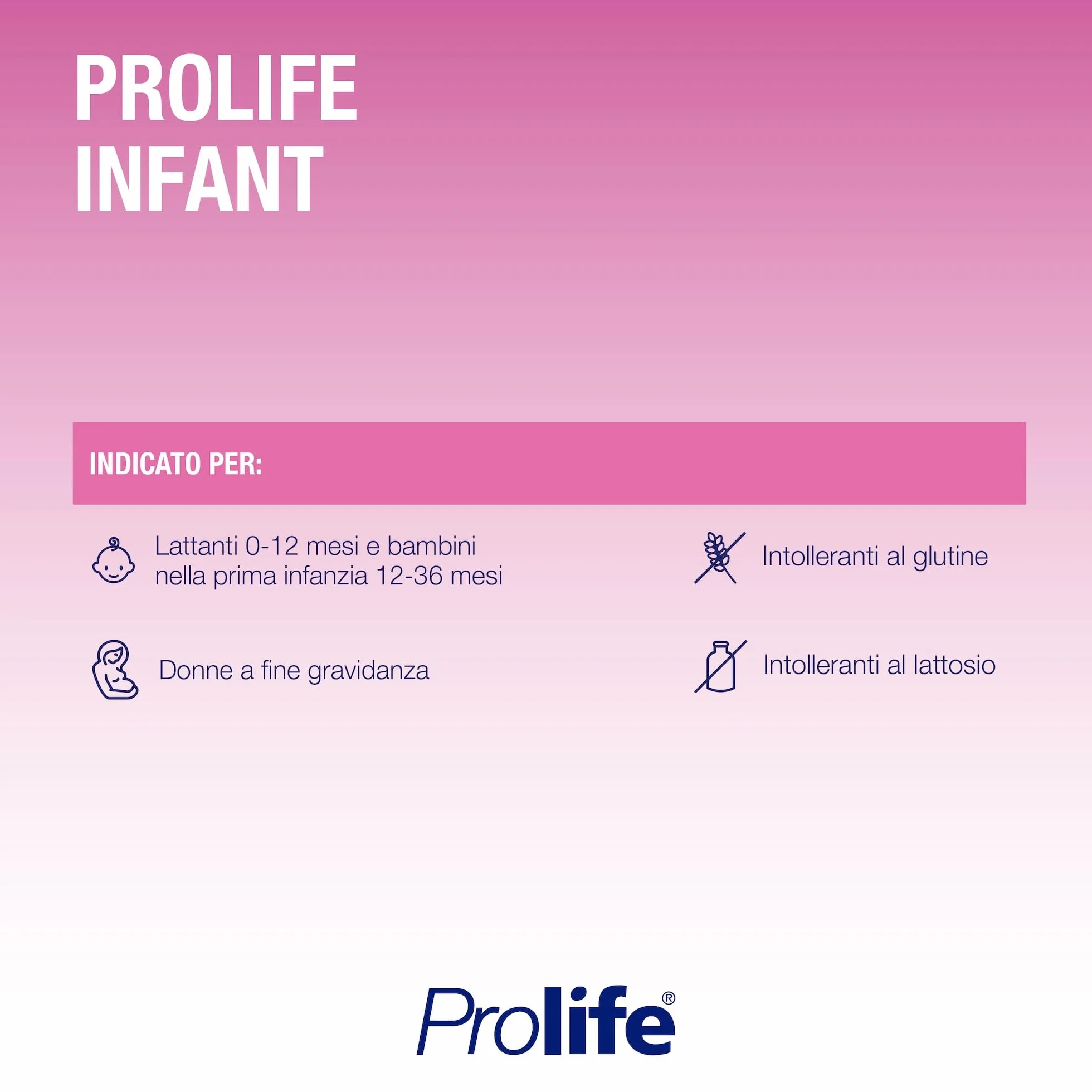 Prolife Infant Integratore per Bambini 0-24 Mesi con Lactobacillus Reuteri 100 Milioni di Fermenti per Dose 30 Dosi 8 ml