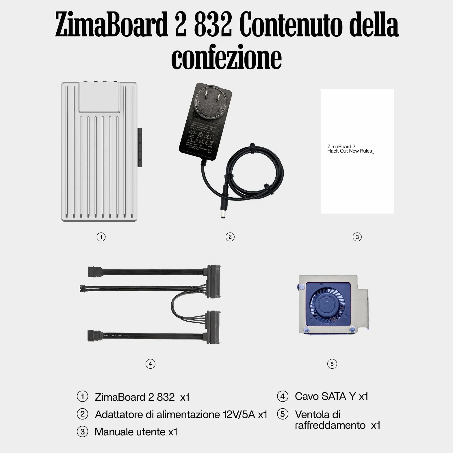 ZimaBoard 2 832 Server Domestico Mini NAS Fai-da-te Personal Cloud Intel N150 4 Core 8GB LPDDR5 RAM PCIe 3.0 Doppia LAN 2.5G Barebone