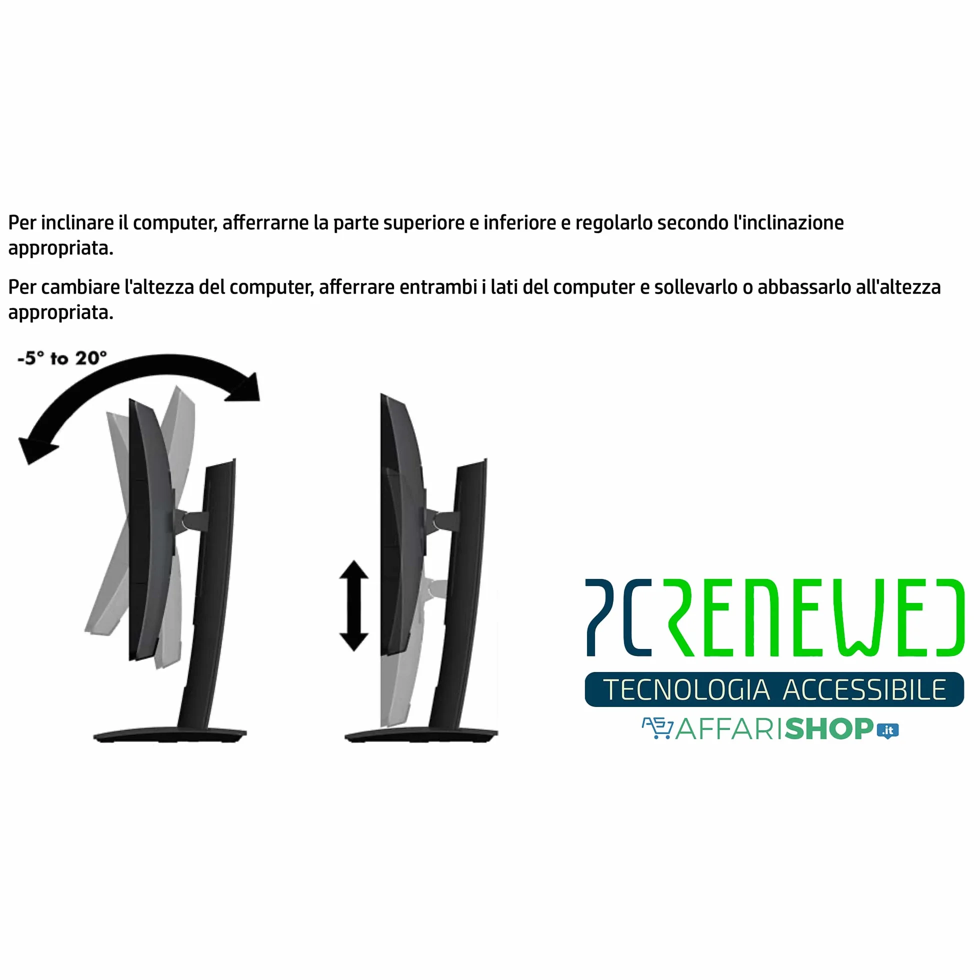 PcRenewed All-in-One Touch Screen Intel I5 6500 8GB SSD 240 Windows 11 Desktop 20" Wi-Fi - PC Fisso completo (Ricondizionato) (Solo PC)