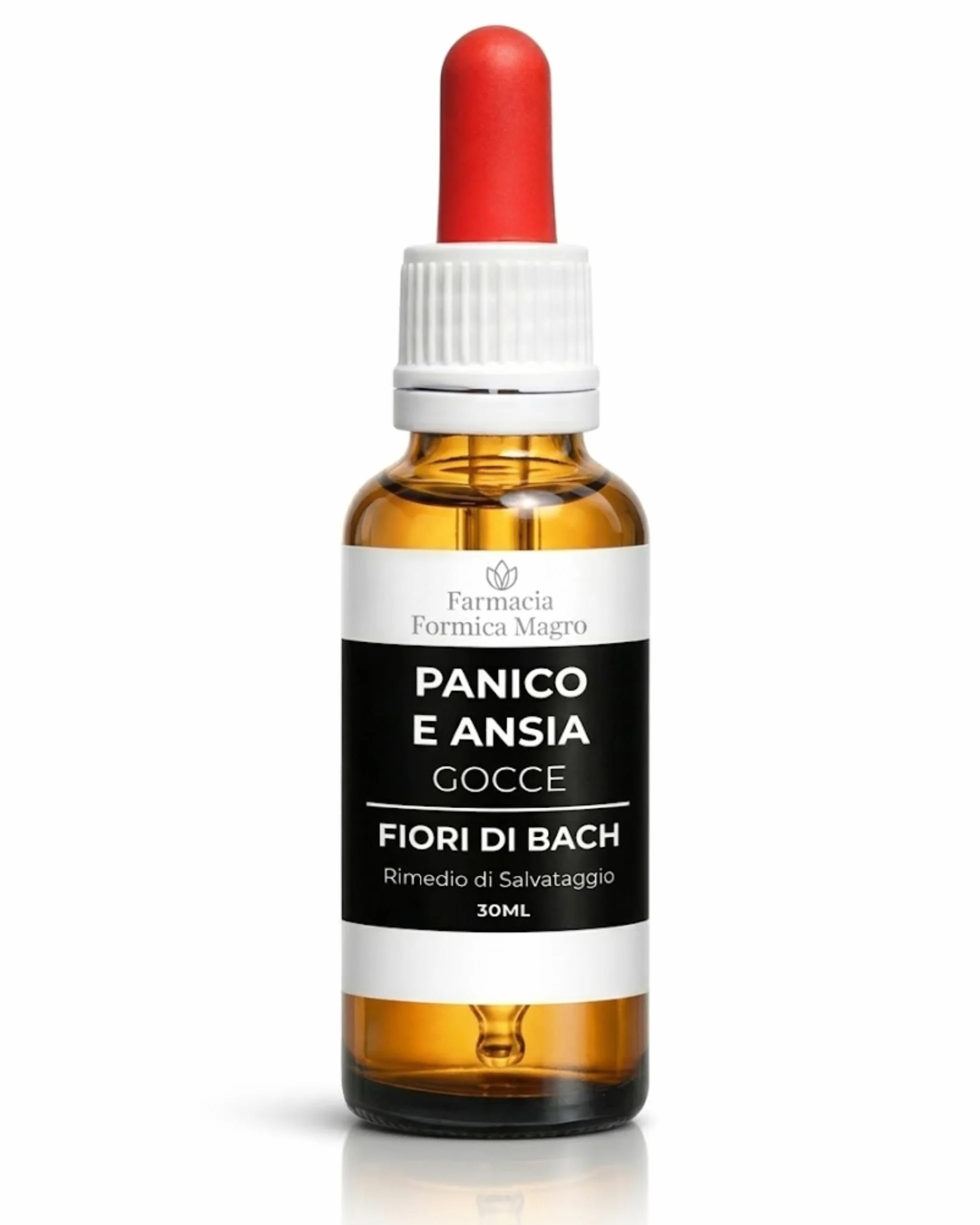 FARMACIA FORMICA Fiori di Bach per Ansia e Stress 30 Ml, Gocce Ansia con 7 Essenze Originali Dr. Bach