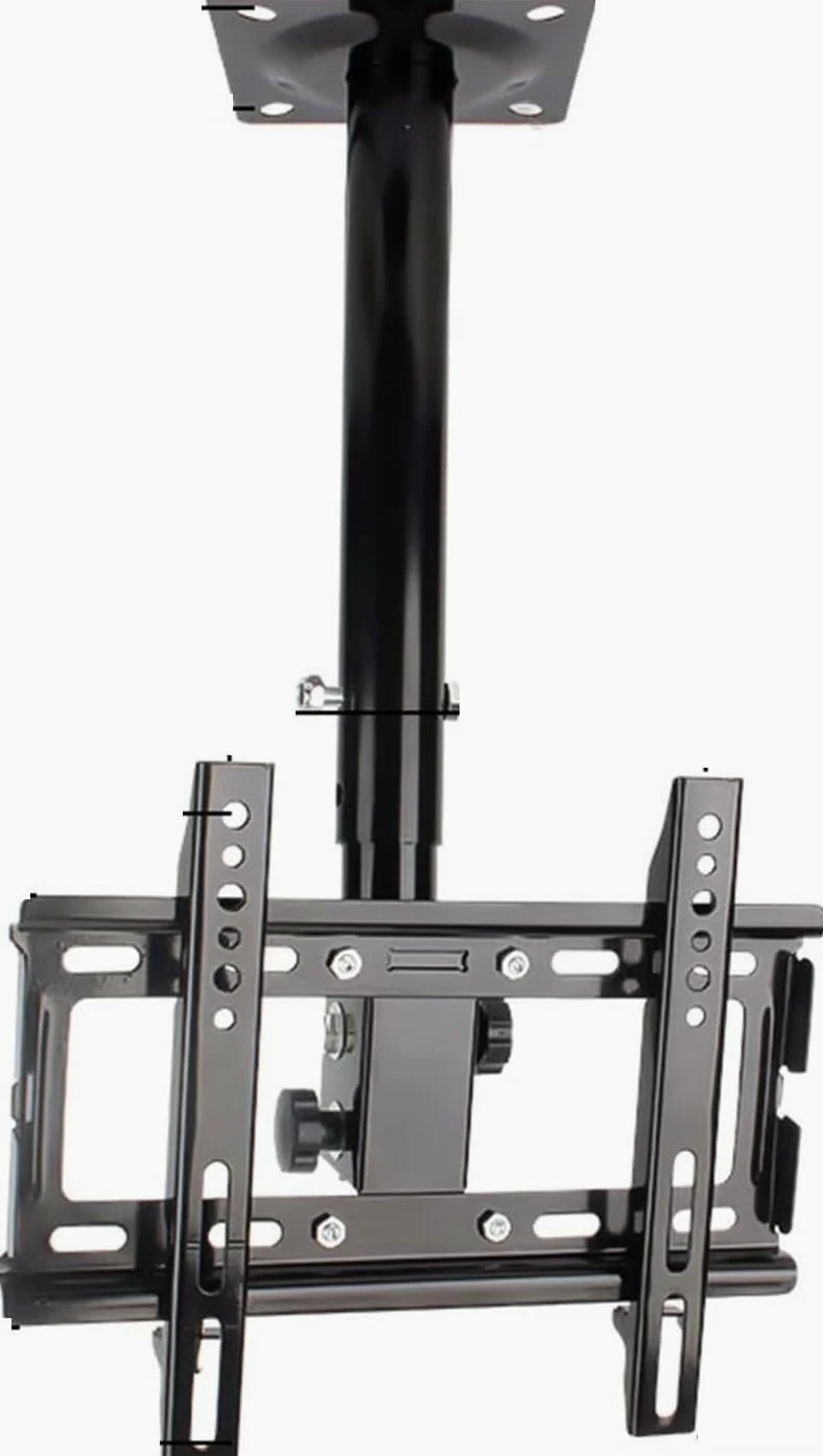 Supporto TV A Soffitto Inclinabile E Girevole per Monitor, Supporto TV Completamente Orientabile per TV da 32 A 55 Pollici, Supporto TV Telescopico Regolabile in Altezza