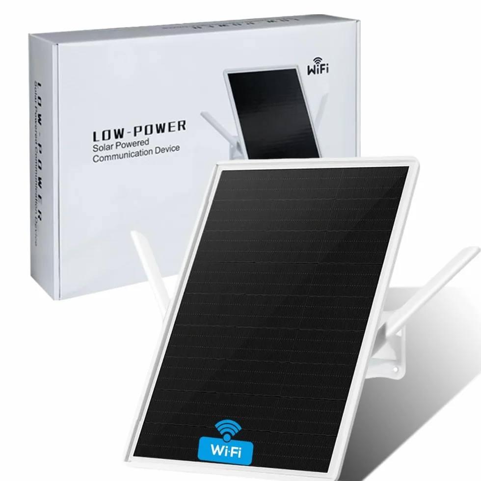 Ripetitore WiFi Amplificatore WiFi batteria solare per esterni,Ripetitore di portata Wi-Fi 100-metri,Access point wireless 2.4 GHz Wi-fi 300 Mbit/s,Ideale per grandi spazi remoti (16in)