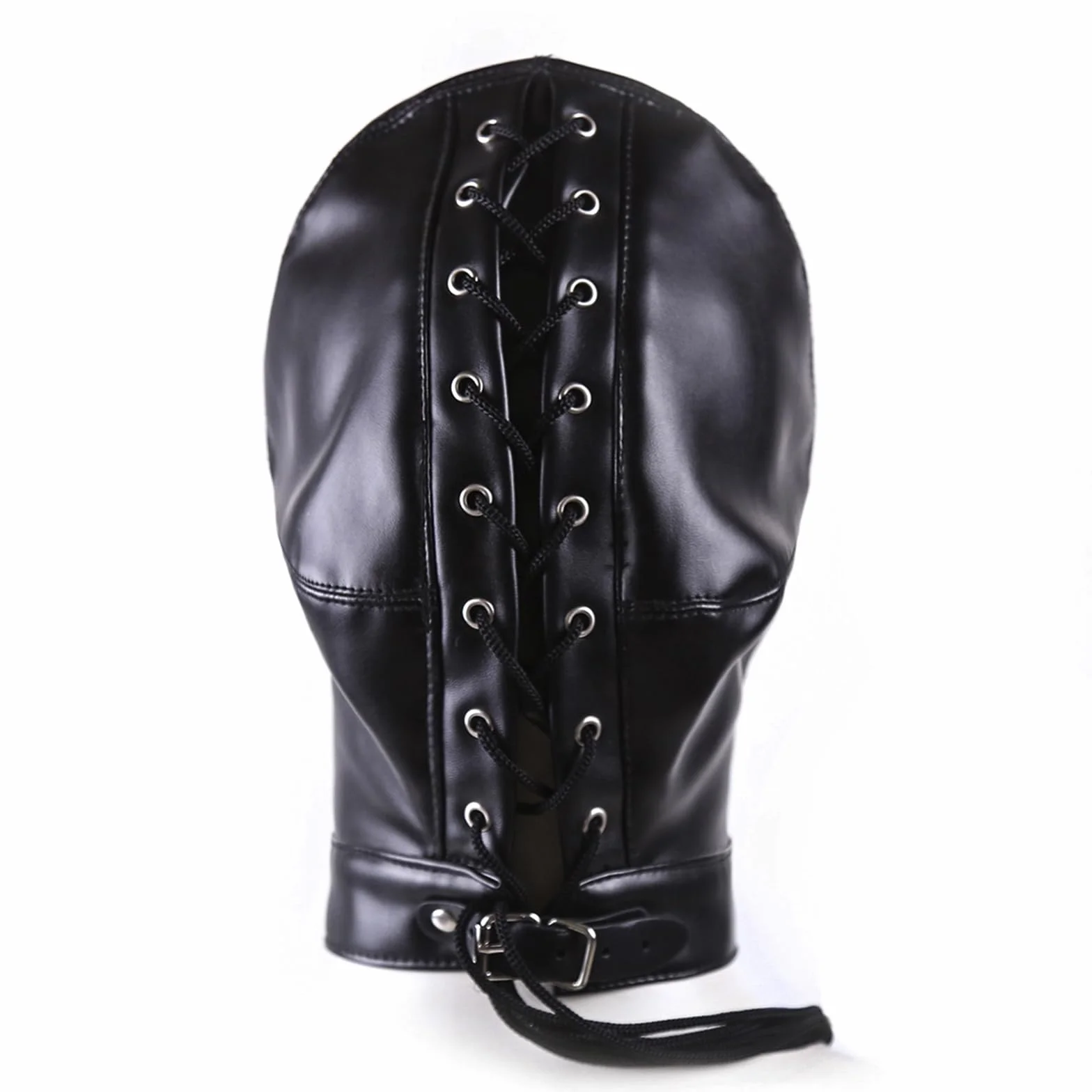 BDSM Maschera in Pelle Fetish Mask Copertura Completa Testa Bondage Sex Toys for Couples