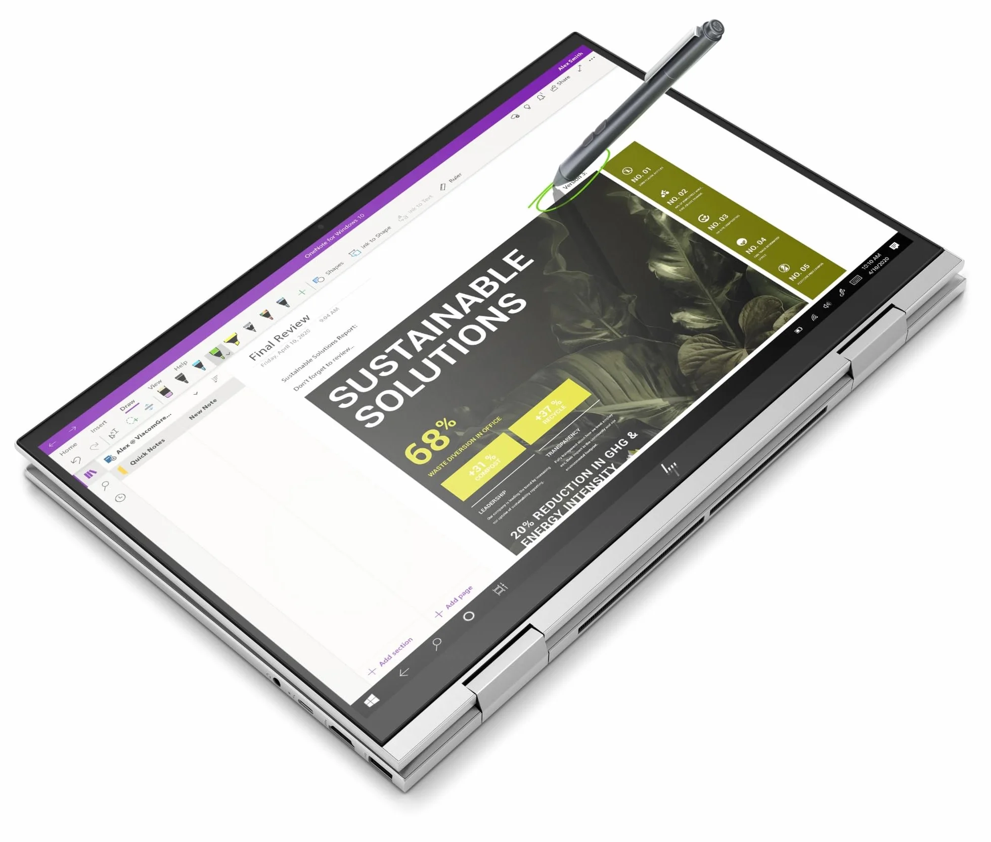 HP MPP 1.51, Penna Ricaricabile, 2 Punte Intercambiabili, 2 Pulsanti Configurabili, Autonomia fino a 18 Mesi, Supporto Magnetico, Compatibile con PC con Tecnologia MPP, Nera