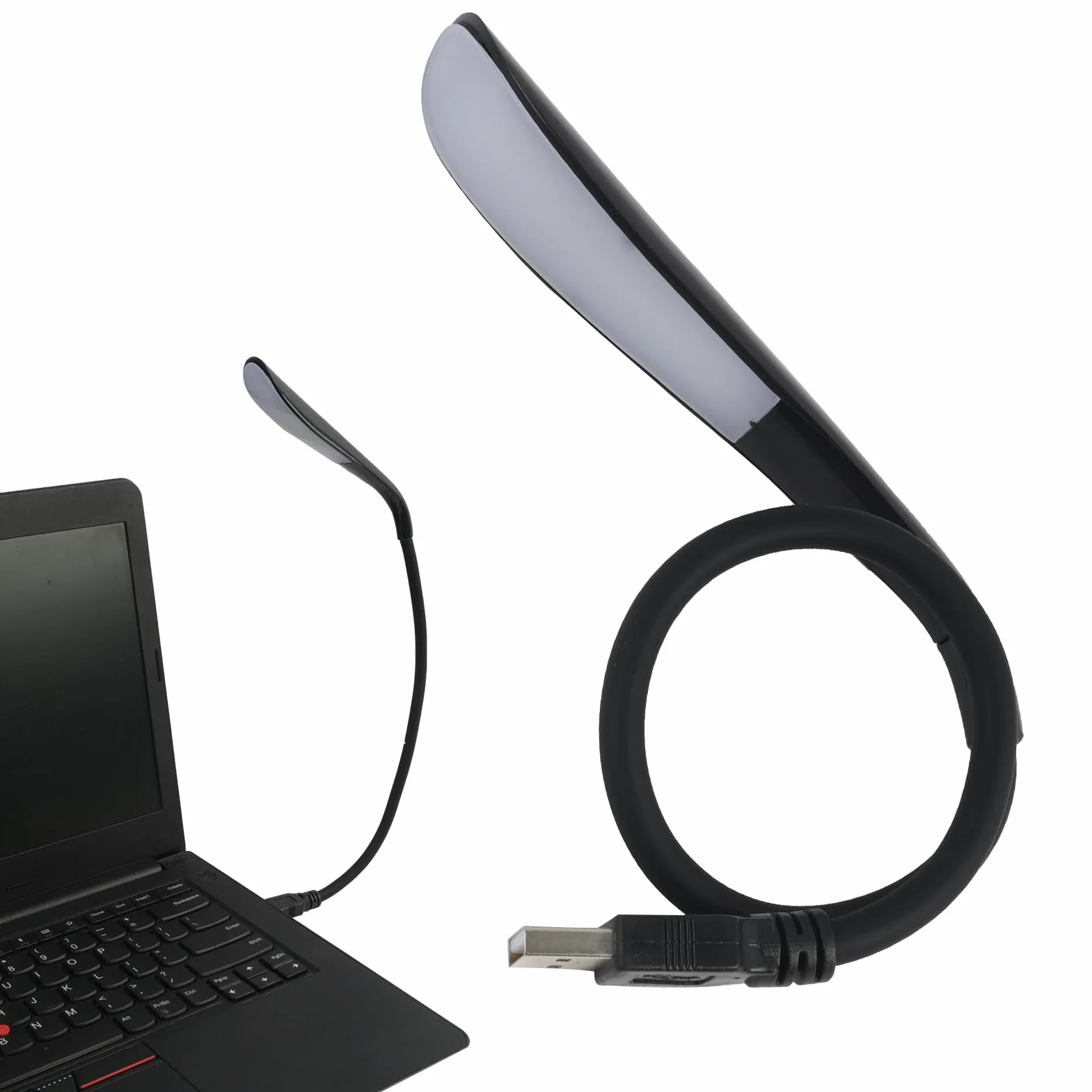 Luce USB Dimmerabile per PC Portatile, Luce da Tastiera con Collo d'Oca Flessibile, Luminosità Regolabile a 3 Livelli, Lampada USB Ideale per Lettura e Lavoro, Alimentazione USB, luce da lettura (1)