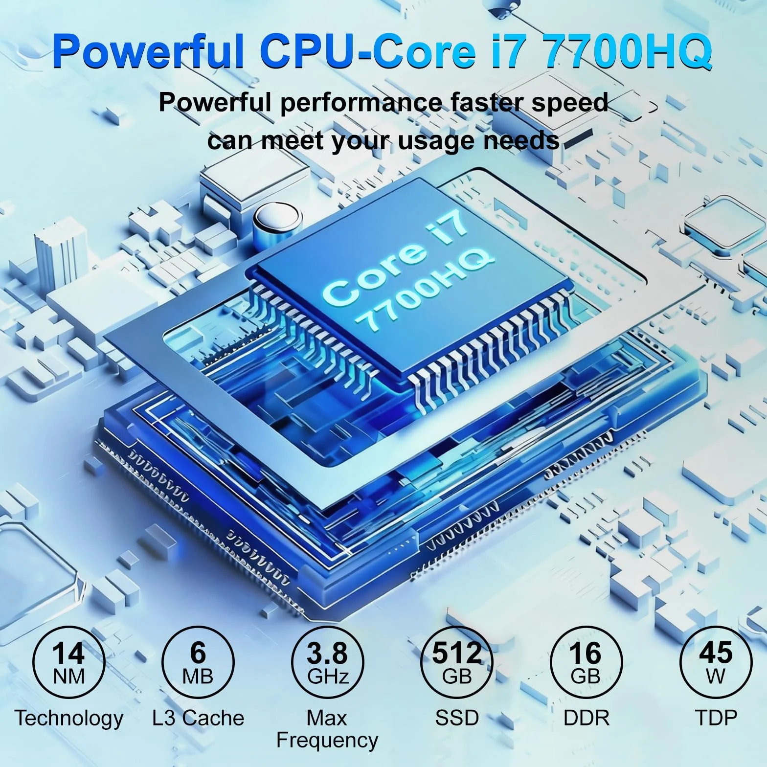Computer Desktop All-in-One 23,8 Pollici Core i7 7700HQ 16 GB RAM 512 GB SSD WiFi Bluetooth 5.0