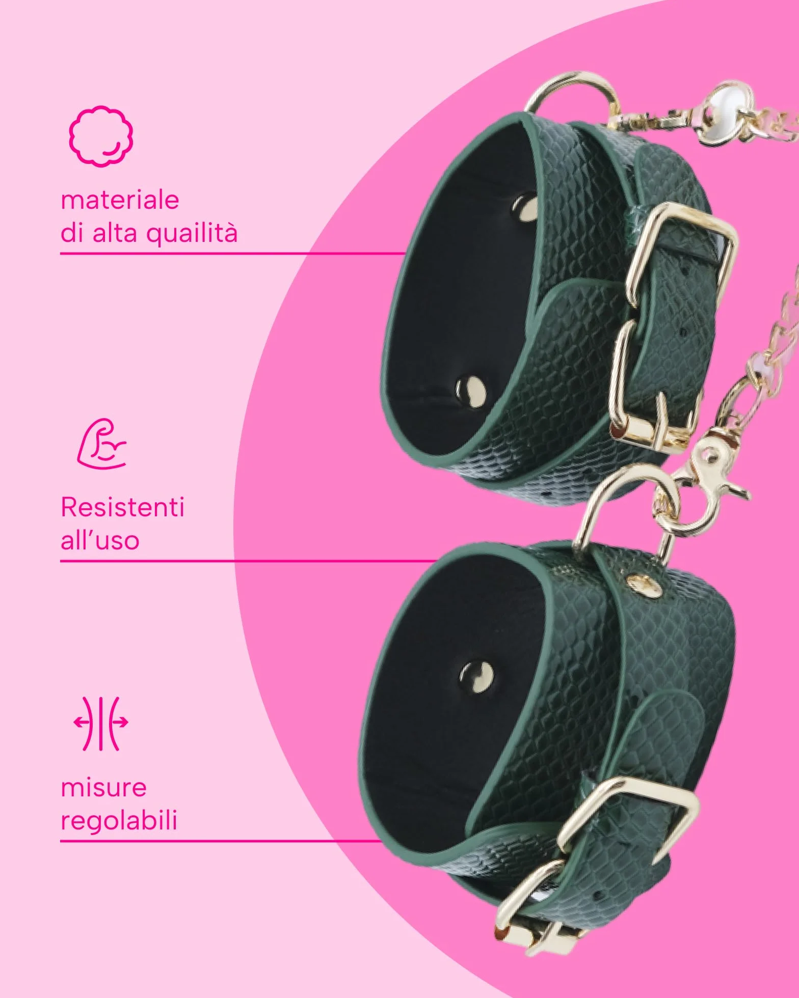 Demetra Kit Bondage per Coppie BDSM Donna con Accessori Manette Frusta Sextoys