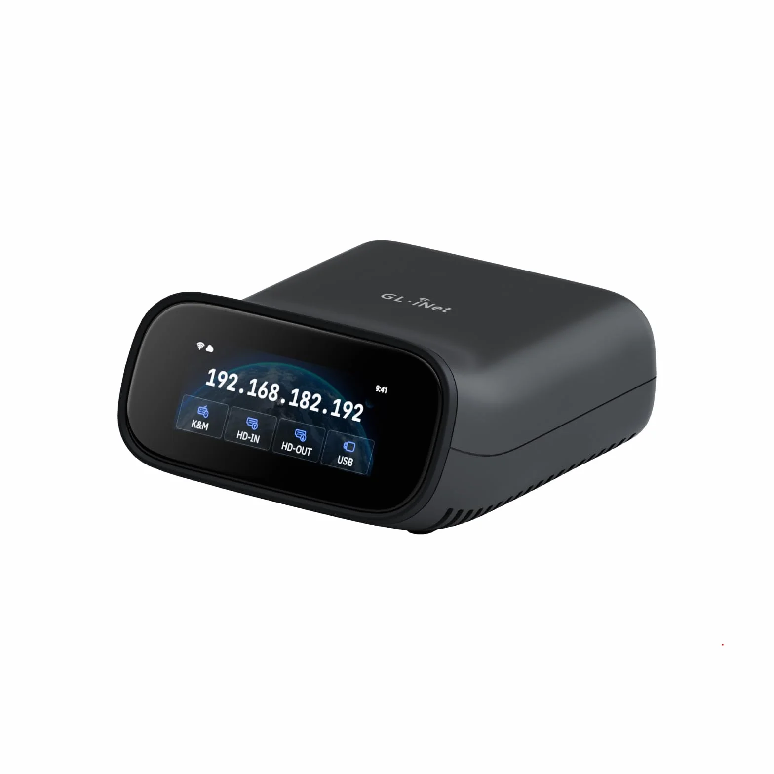 GL.iNet Comet Pro (GL-RM10) Remote KVM Over Wi-Fi, Dual Band Wi-Fi 6, Passthrough 4K@30Hz, Touchscreen, 32GB EMMC, Supporto Tailscale, Accesso remoto per Disaster Recovery, Home Office, IT