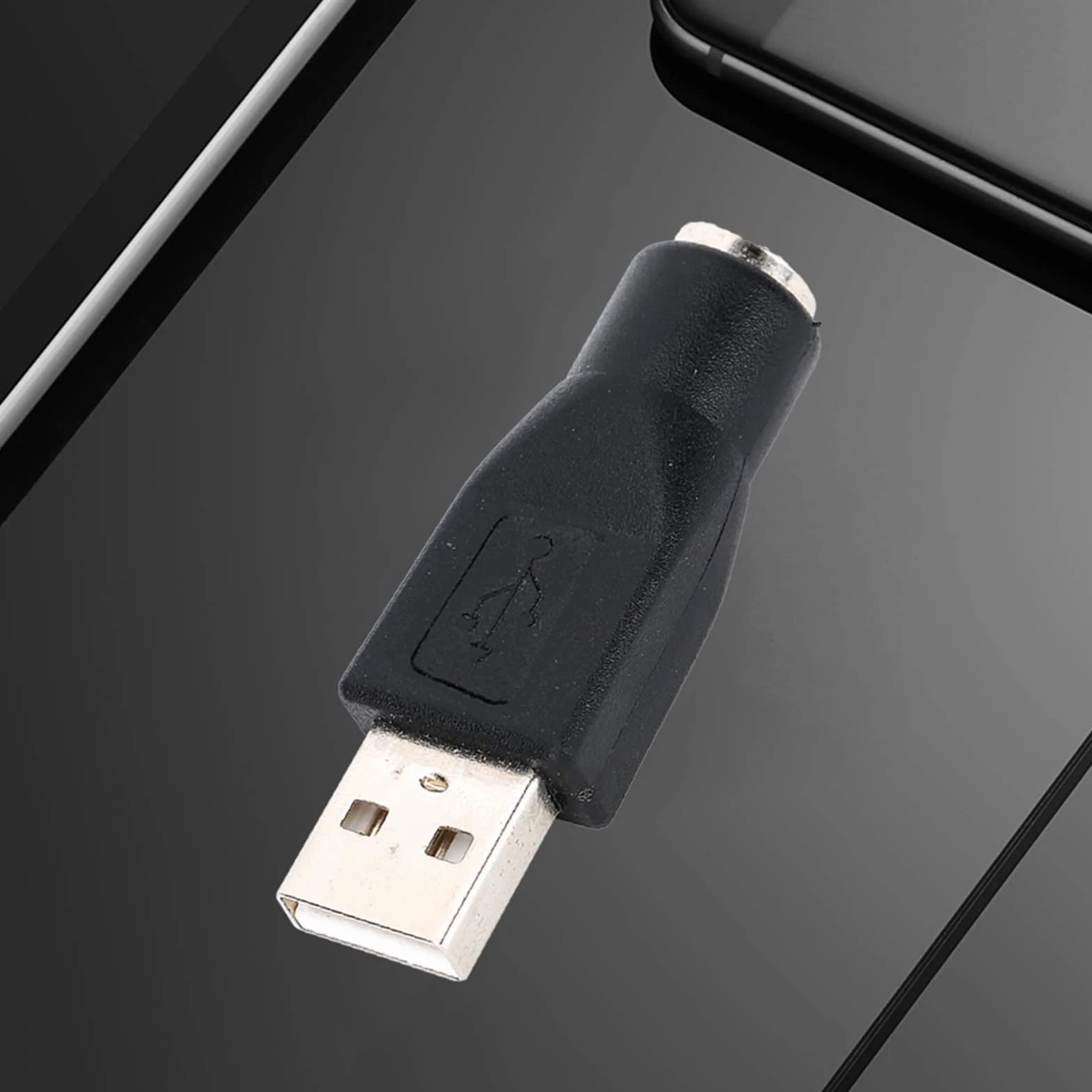 Acouto Convertitore Adattatore USB Maschio a Femmina per PS 2 da 5 Pezzi per Tastiera e Mouse con Interfaccia PS 2 Adattatore da P a USB F P M Tastiera USB Adattatore Din5 Femmina