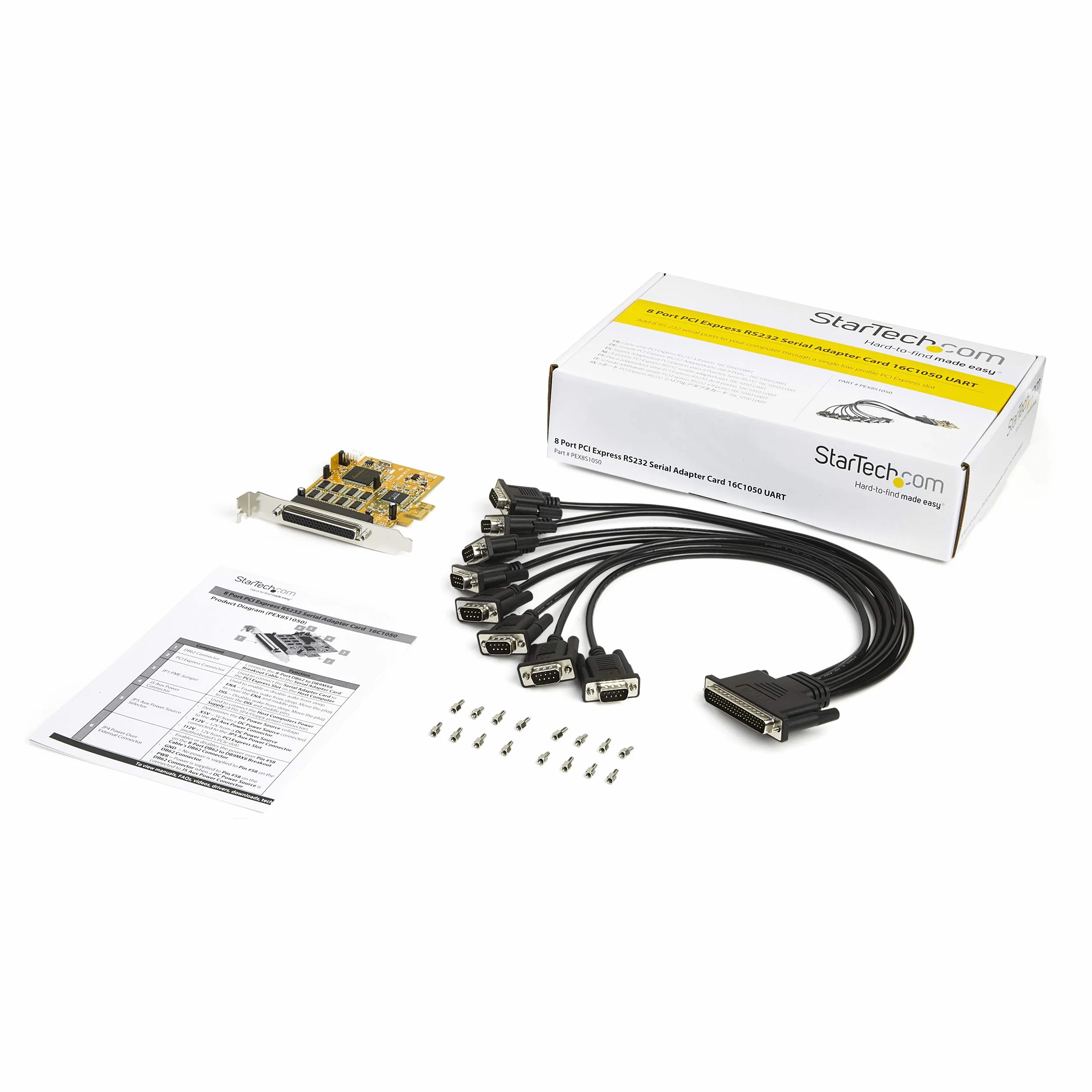 STARTECH.COM SERIALE PCI Express RS232 a 8 Porte