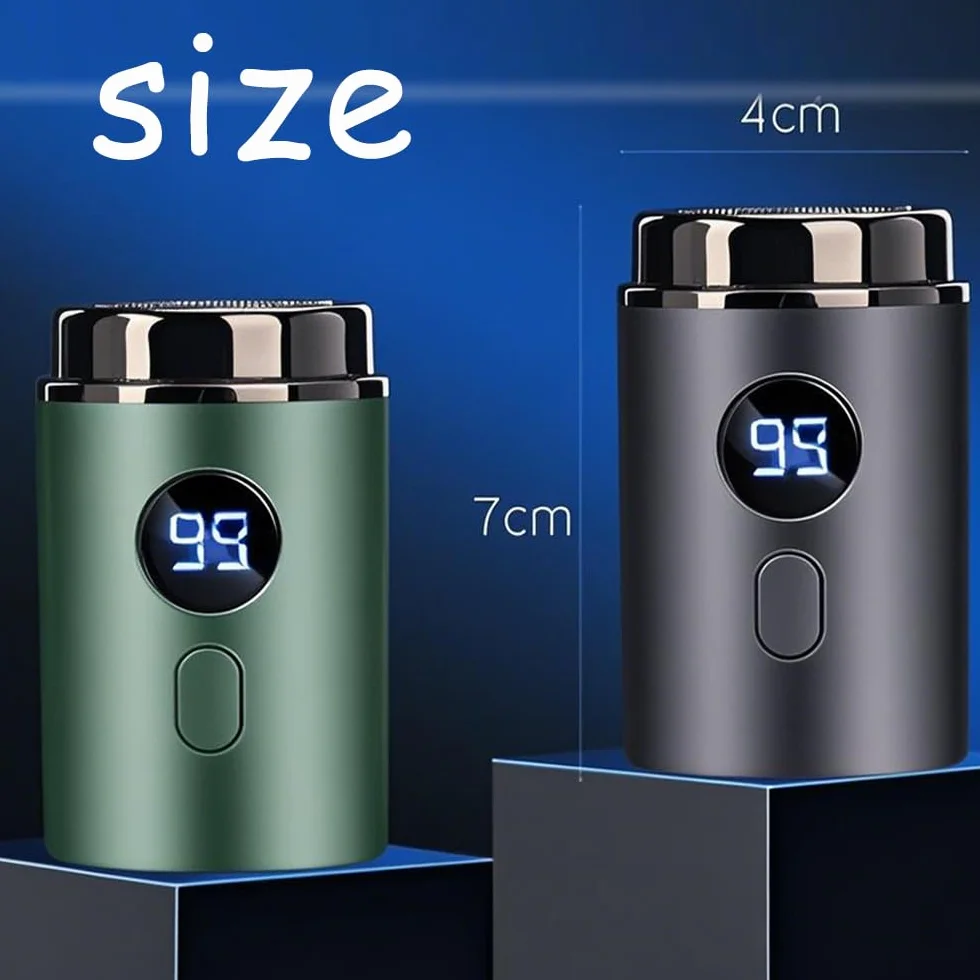 SaveEdge Technology Rasoio Elettrico Uomo IPX7 Impermeabile Wet Dry USB Ricaricabile 60 Minuti Autonomia Grigio