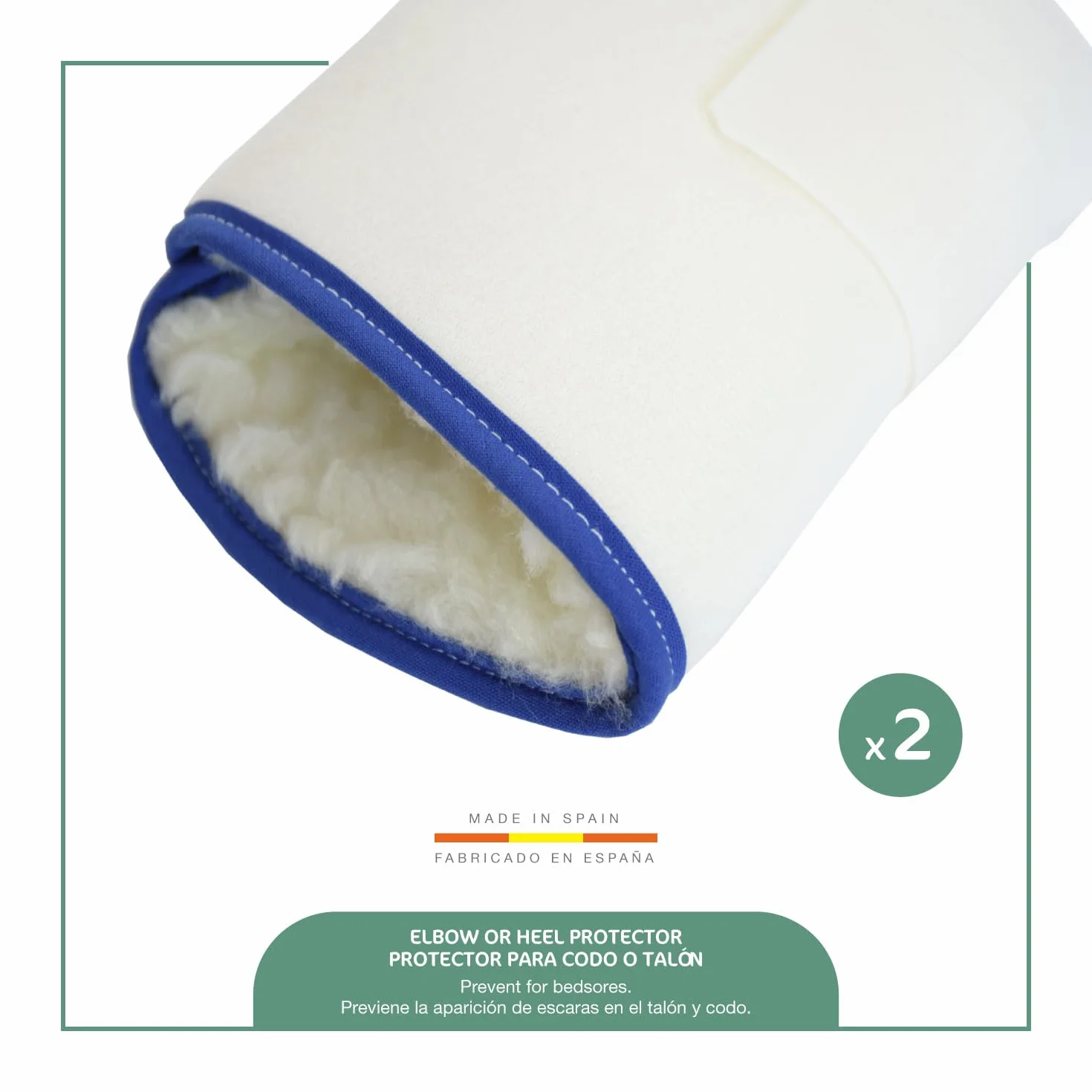 Talloniere Antidecubito Coppia Protettori Tallone Piede Gomito Prevenzione Piaghe Ulcere Pressione Bianco