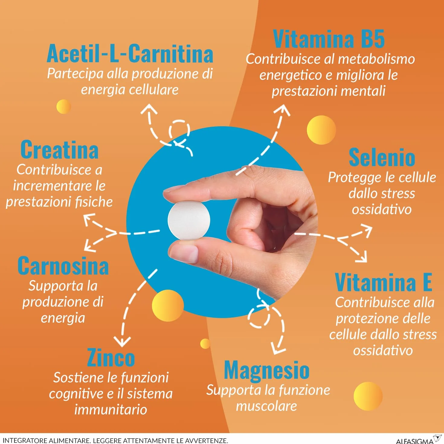 Carnidyn Plus Integratore Alimentare Stanchezza Mentale Fisica 18 Compresse Masticabili 3g Gusto Agrumi