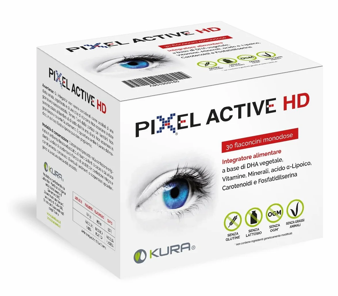 Pixel Active Hd Flaconcini Integratore vista performance cognitive 2 confezioni