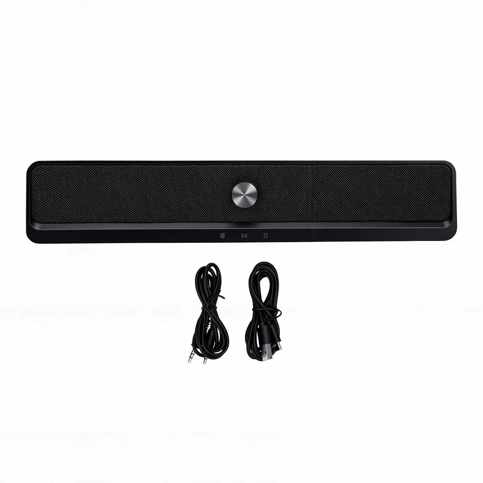 Ejoyous Altoparlante per Computer Altoparlante per PC ABS Bluetooth 6.0 con Luce RGB Alimentato Tramite USB 3,5 Mm AUX 2.0 Canale 16 Pollici per Laptop Desktop Gaming Home Office