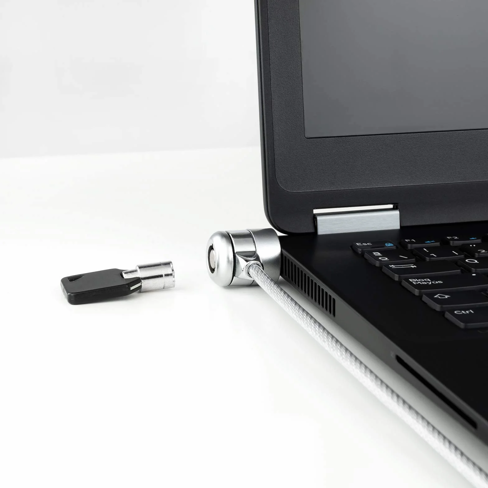 TOOQ TQCLKC0025 - Cavo di sicurezza per laptop con chiave, argento, 1,5 metri