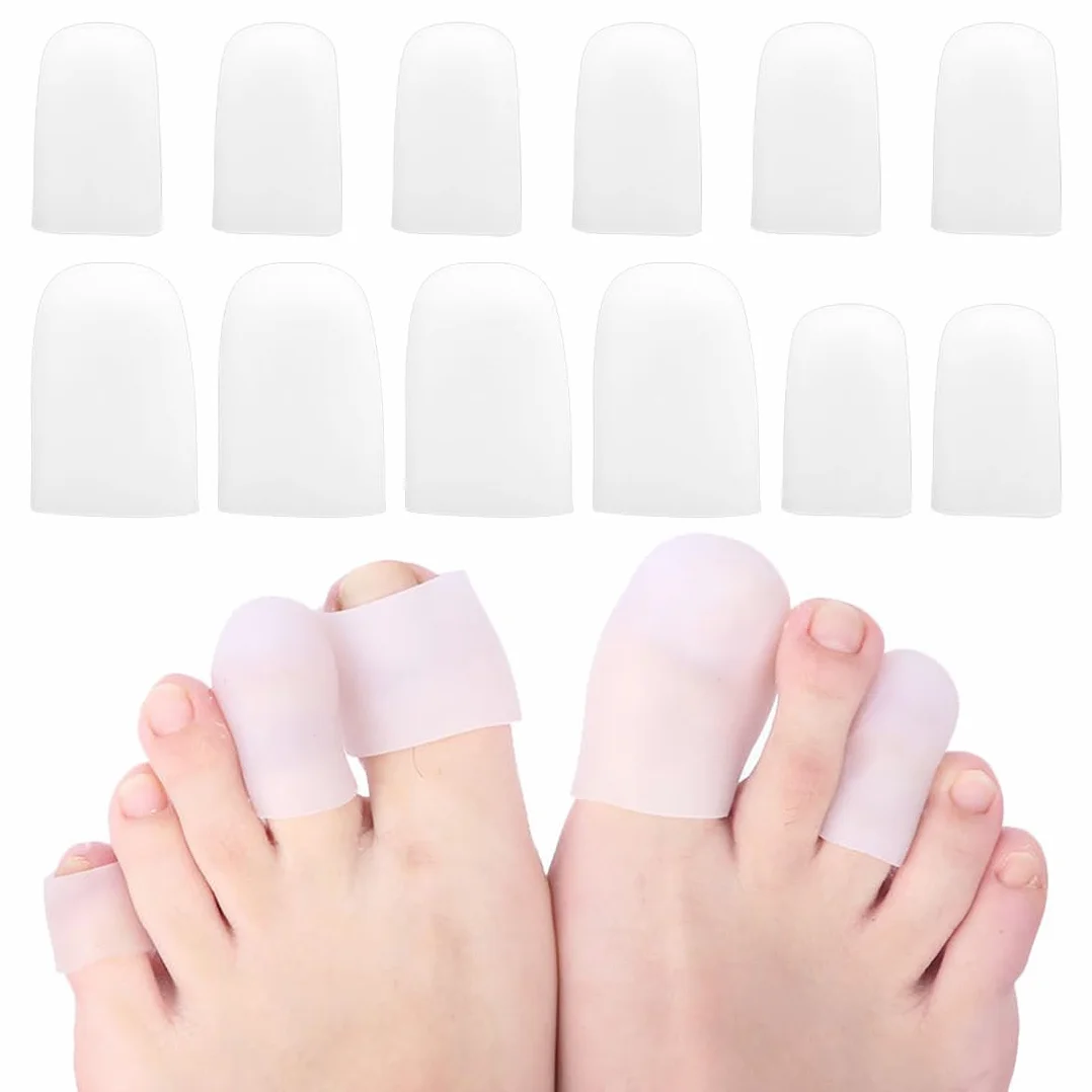 Cappucci Protettivi in Silicone per Dita dei Piedi, Copridita con Gel, Protezione da Calli, Vesciche e Unghie Incarnite