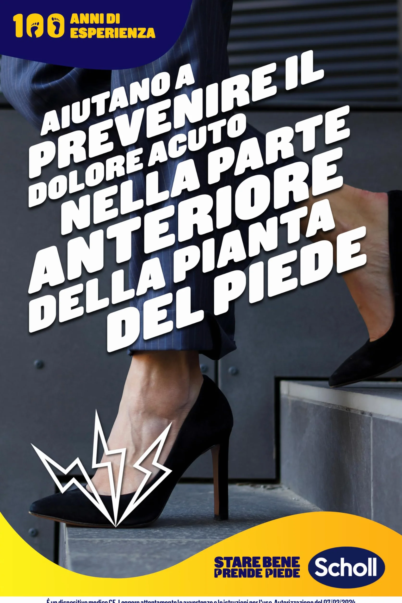 Scholl Party Feet Ultra Slim Cuscinetti in Gel Ultrasottili per la Pianta del Piede, Antiscivolo, 1 Paio