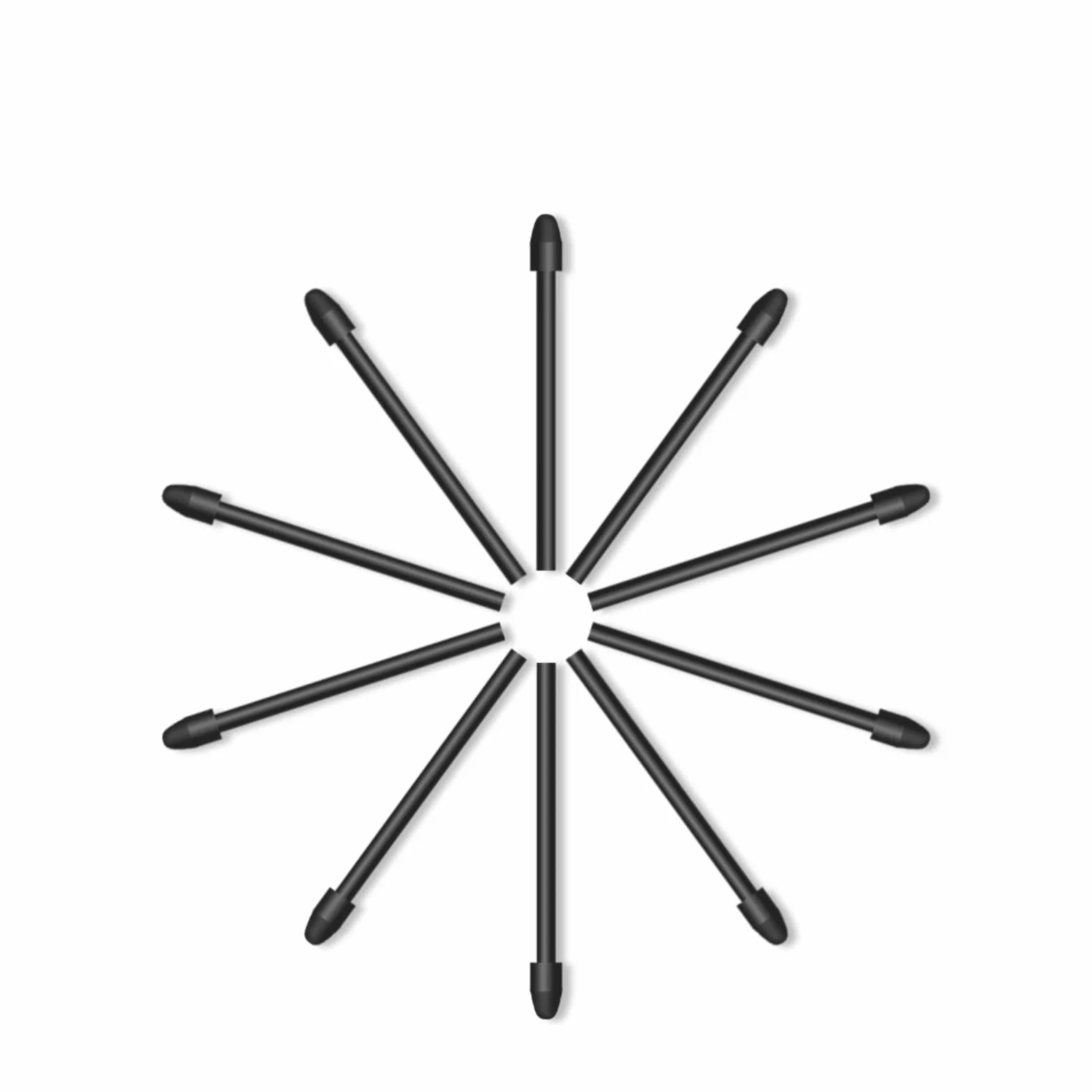 Punte per Penna HUION PN05A, Nere, Confezione da 10, Compatibili con la Penna Stilo HUION PW517 Adatto per Modello Kamvas 13, Kamvas 22, Kamvas 22 Plus, Kamvas Pro 24
