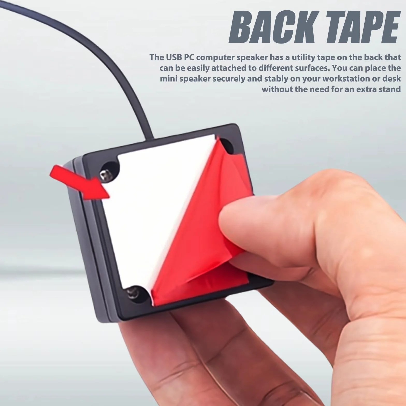 Mini altoparlante portatile USB TRS 3,5 mm adesivo stereo