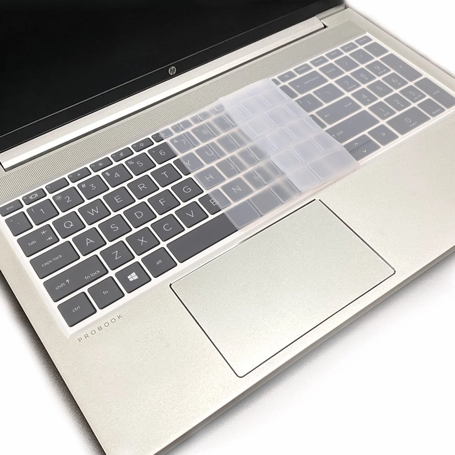Copertura per tastiera per HP ProBook 450 G8 G9 G10/455 G8 G9 G10/650 G8/HP Zbook Power G8 G9, HP ProBook 15,6 pollici (non compatibile con HP ProBook 450/455/650 G6 G7), trasparente
