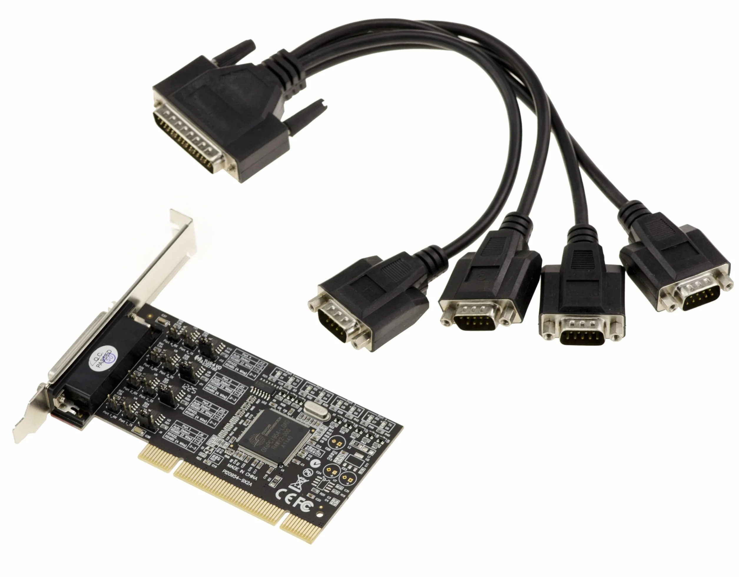 KALEA-INFORMATIQUE Scheda controller PCI a 4 porte RS422 RS485 con chipset Oxford OXPCI954. Protezione RS422 RS485 RSD 15KV