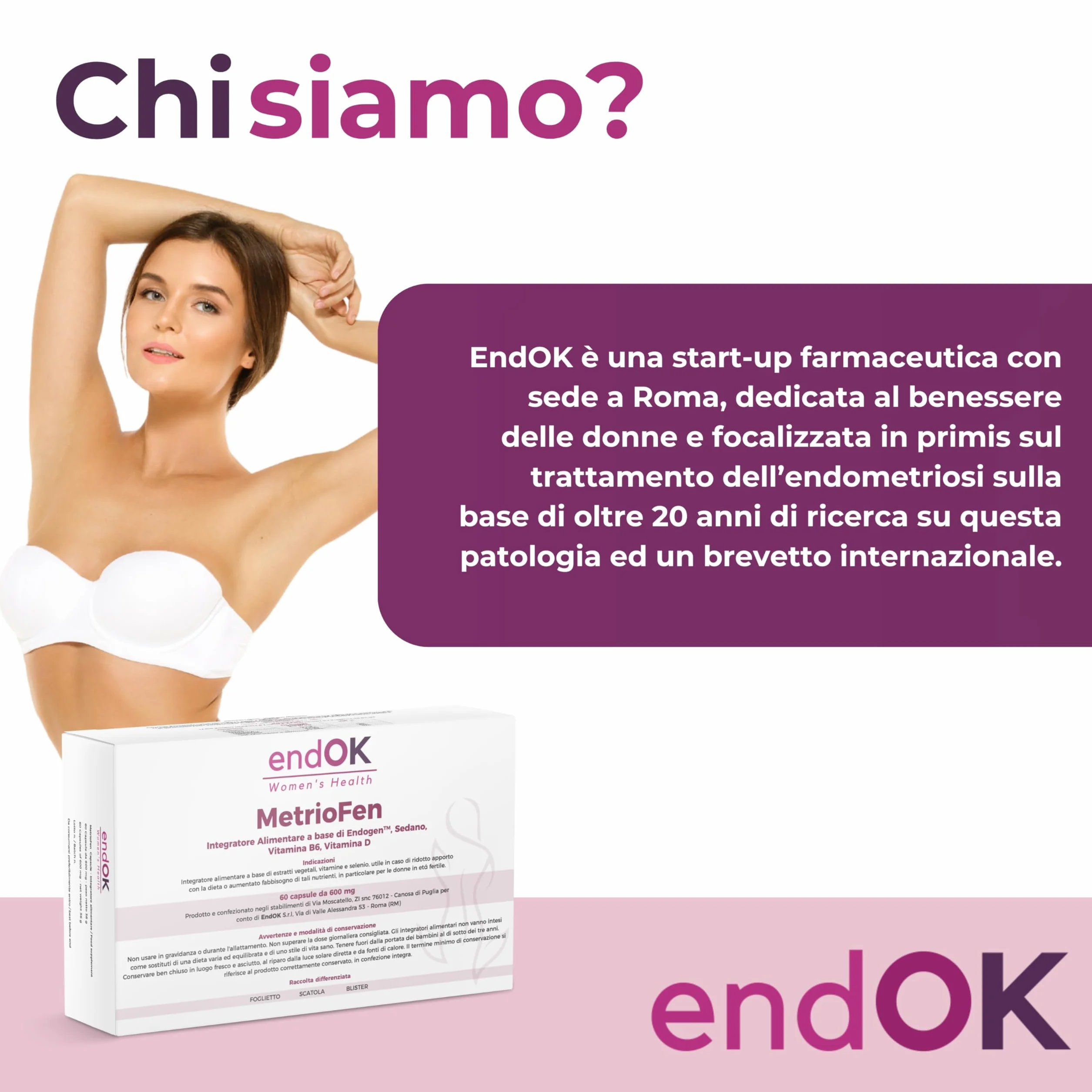 MetrioFen Integratore Equilibrio Ormonale Femminile con EndoGen Vitamina B6 D E Selenio Fertilità Ciclo Mestruale
