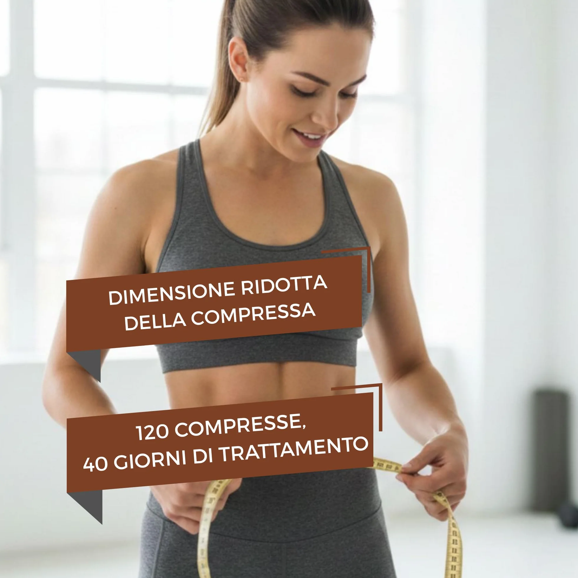 JEA Integratore Garcinia Cambogia, Caigua, Arancia Amara, Fucus e Coleus - Supporto Dieta e Attività Sportiva con Cromo e Vitamina C - 120 Compresse