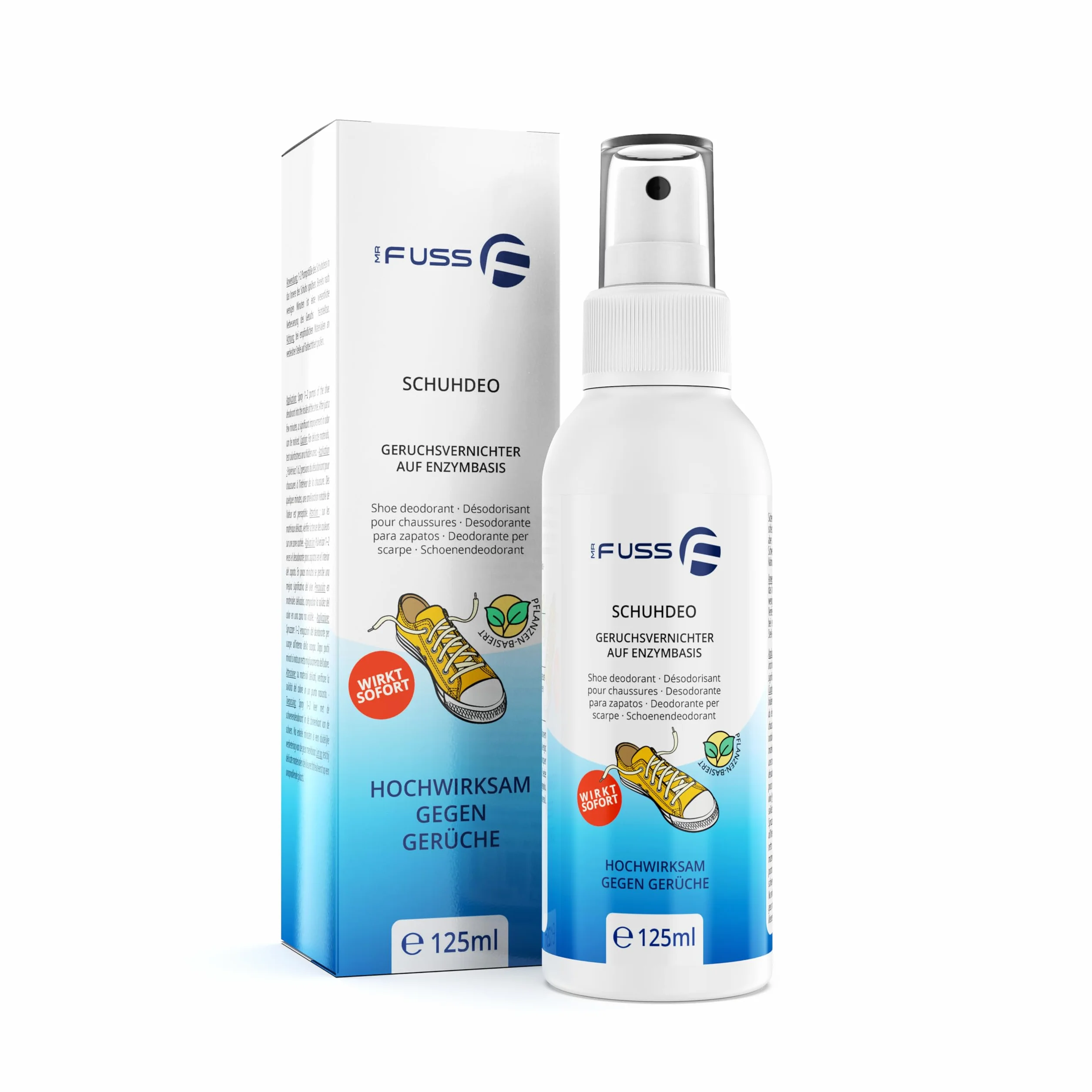 Mr. Fuss neutralizzatore odori spray scarpe ecologico 125 ml