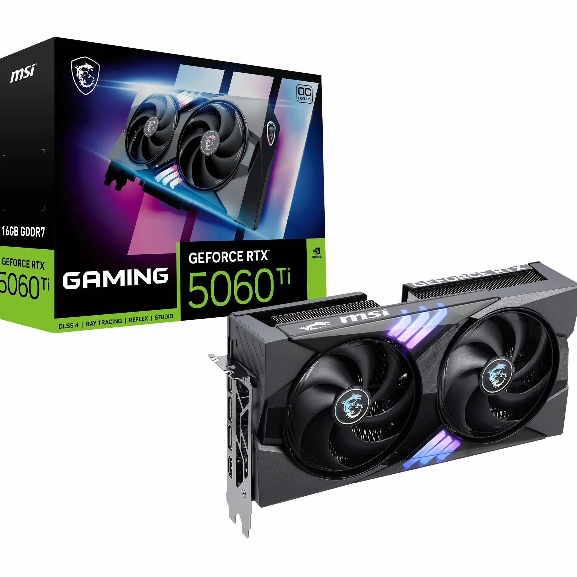 MSI VGA 16GB RTX5060TI GAMING OC 3xDP/HDMI GeForce RTX 5060 Ti 16G GAMING OC