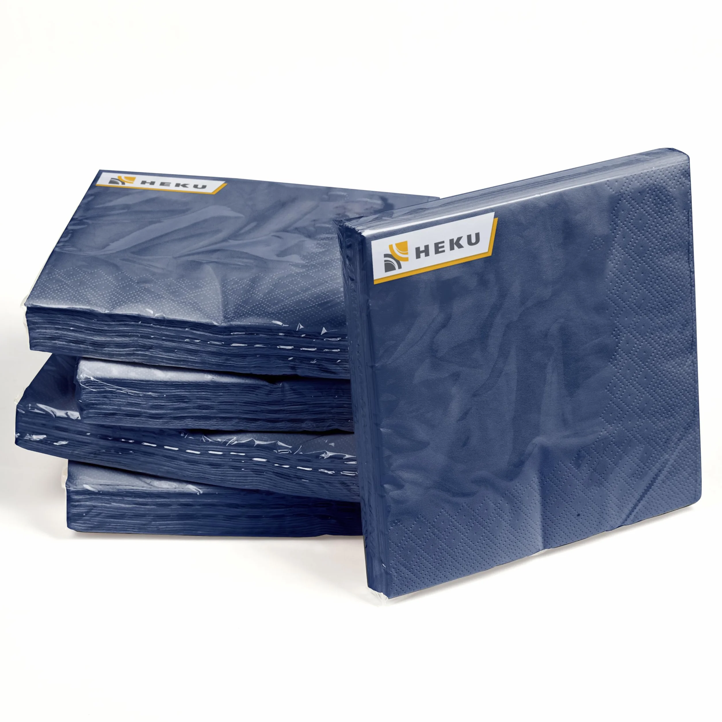 HEKU 100 tovaglioli in tinta unita 3 strati 33 x 33 cm blu scuro
