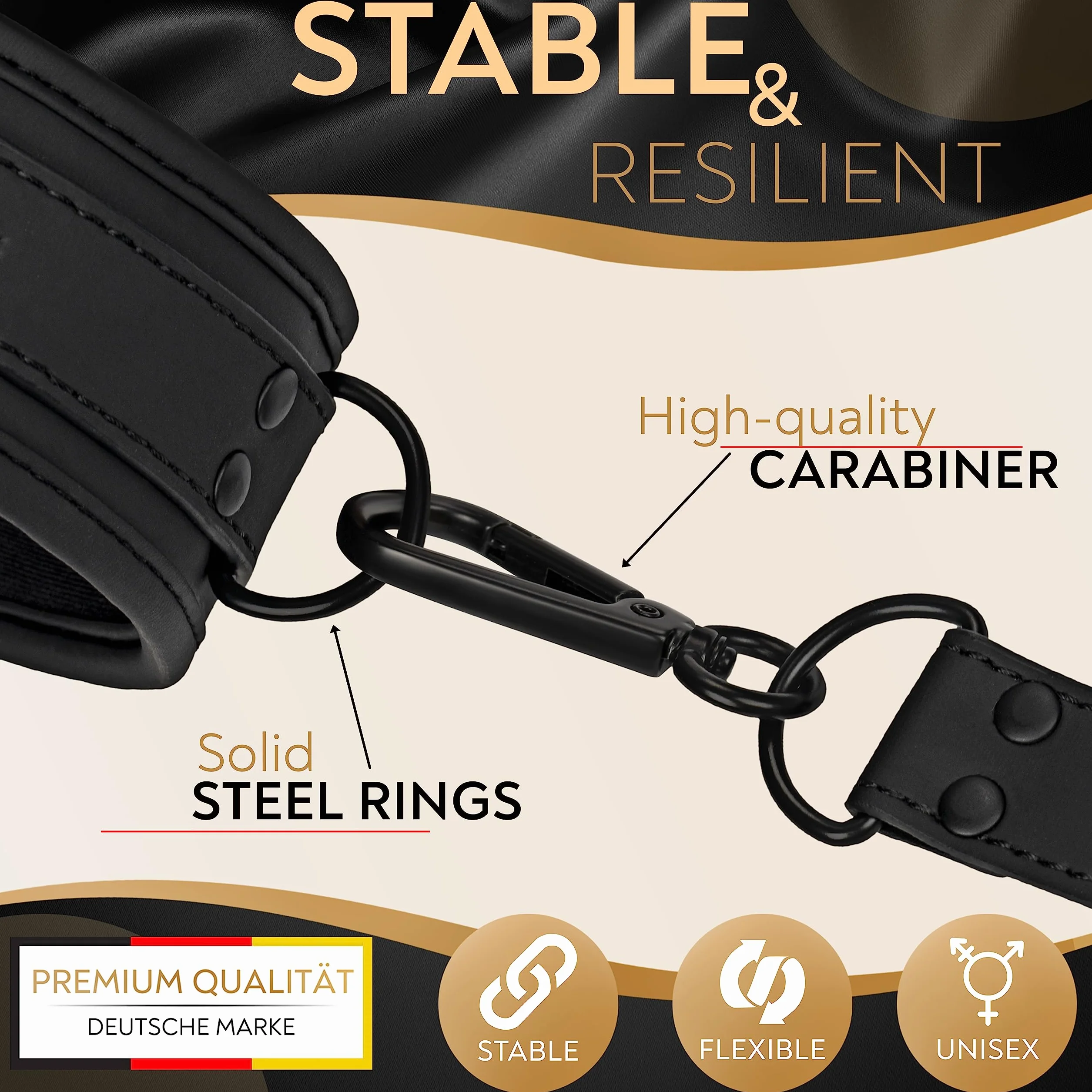 SM Bondage Set con Collare e Manette Premium BDSM