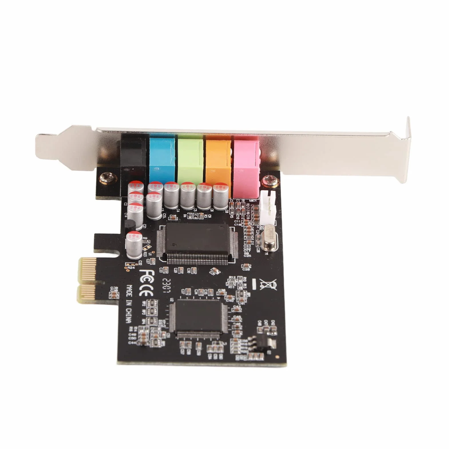 Scheda 6 Conversione Stereo Hardware con CD Driver Scheda Desktop Nera CMI8738 PCI-E 7/Vista/XP 32/64 Bit