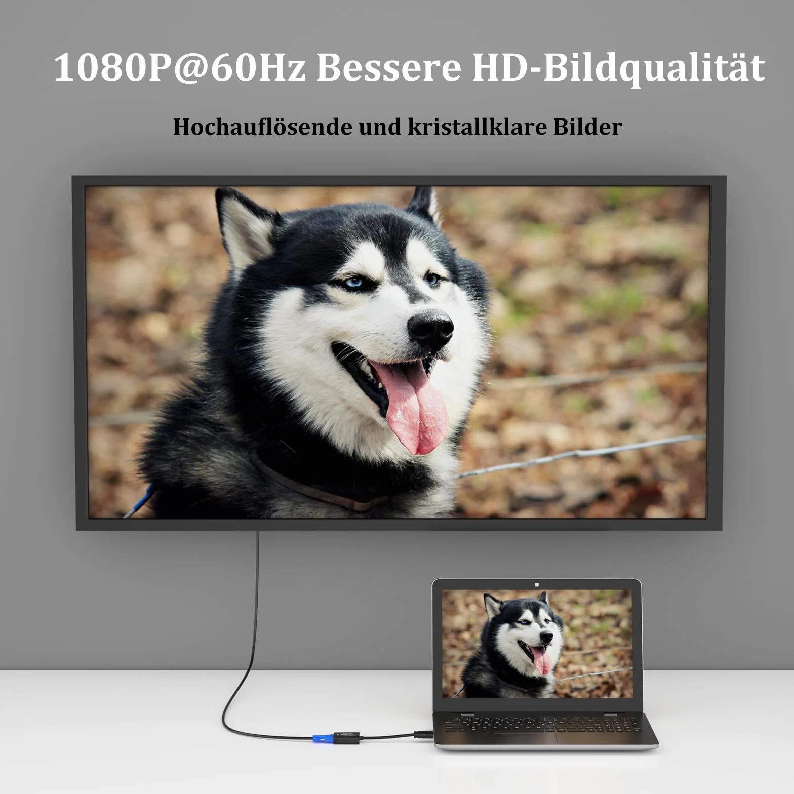 MT-VIKI Adattatore da HDMI a VGA, adattatore da HDMI a VGA 1080P, compatibile con computer desktop, laptop, PC, monitor, proiettore HDTV, Chromebook Roku Xbox e più 1 pezzo