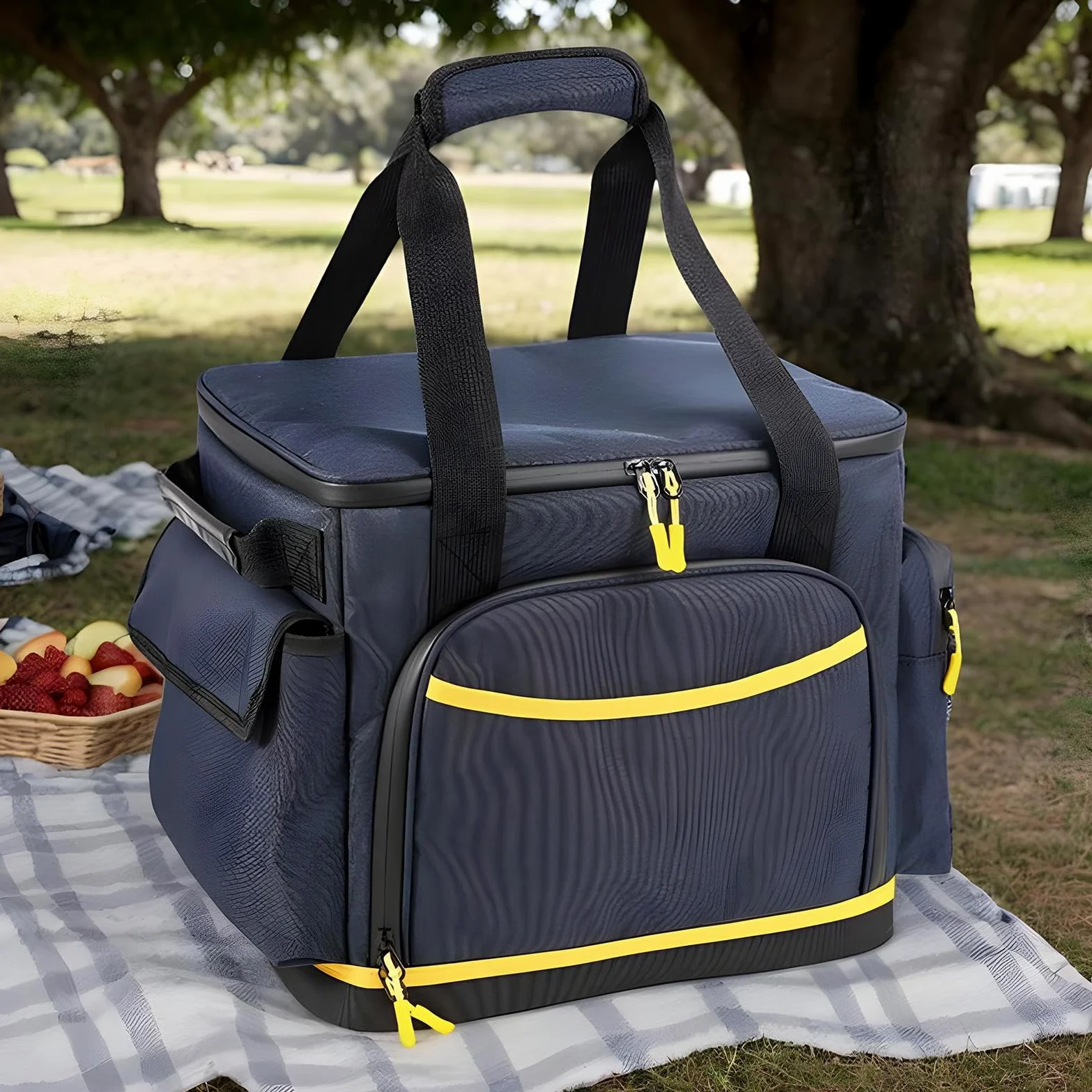 Borsa Porta Cavi Di Ricarica Antistatico E Antiurto Con Tasche Multiple | Custodia Impermeabile Per Cavi Di Ricarica Custodia da Viaggio in Oxford con Più Tasche Power Station