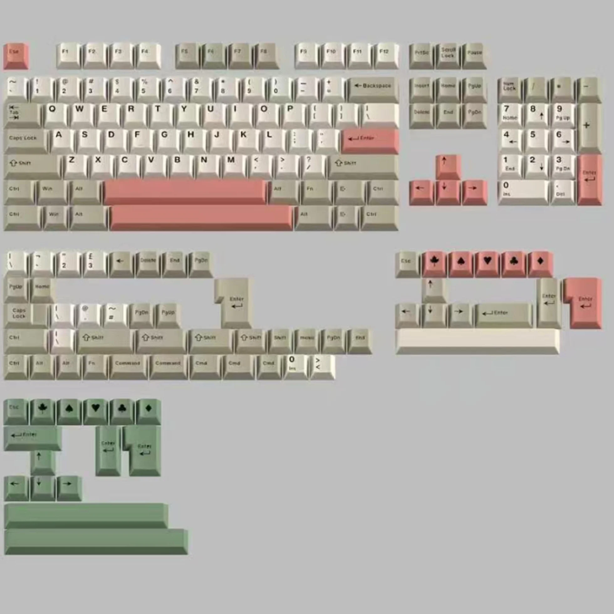 SOLIDEE Set di Keycaps PBT Profilo Cherry 169 Tasti, Keycaps Personalizzati, Keycaps PBT Resistenti allo Sbiadimento per Tastiere 60% 65% 75% TKL 100%, Compatibili con Switch MX (New 9009)