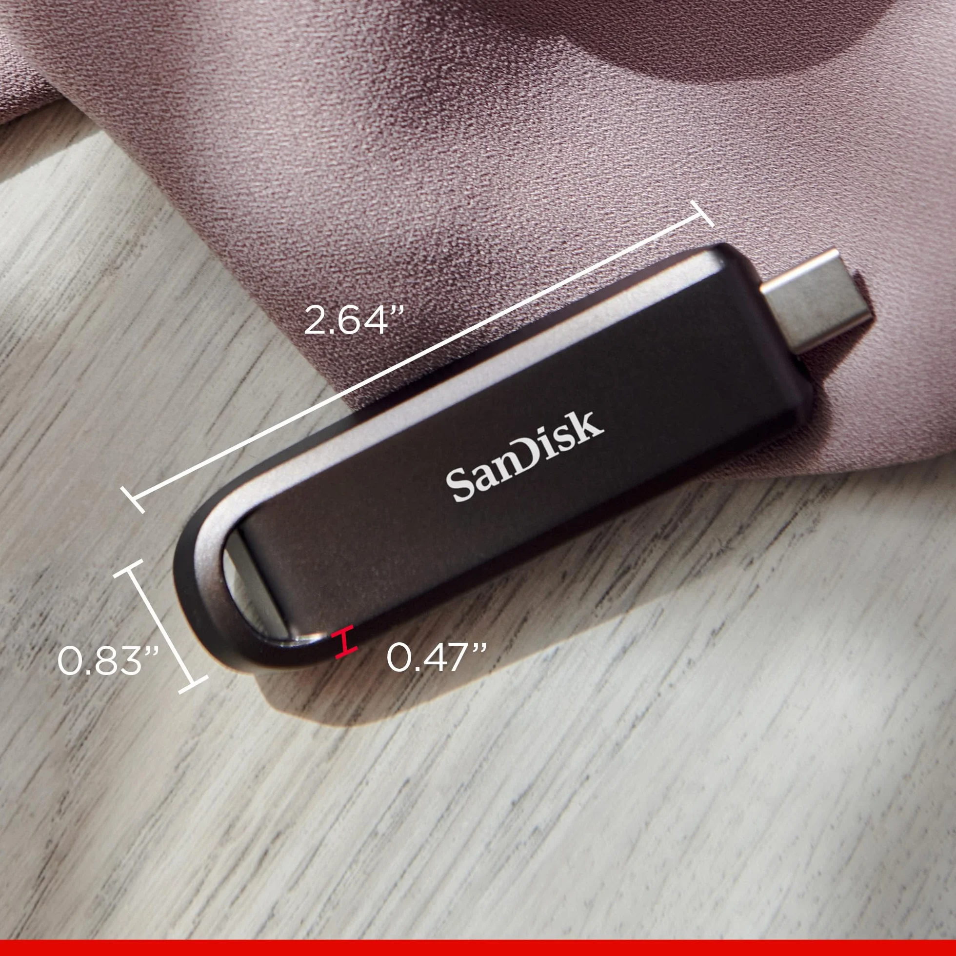 SANDISK Extreme PRO 256 GB Unità flash ad alte prestazioni, con USB Type-C (velocità fino a 1000 MB/s in lettura e fino a 900 MB/s in scrittura, RescuePRO Deluxe)