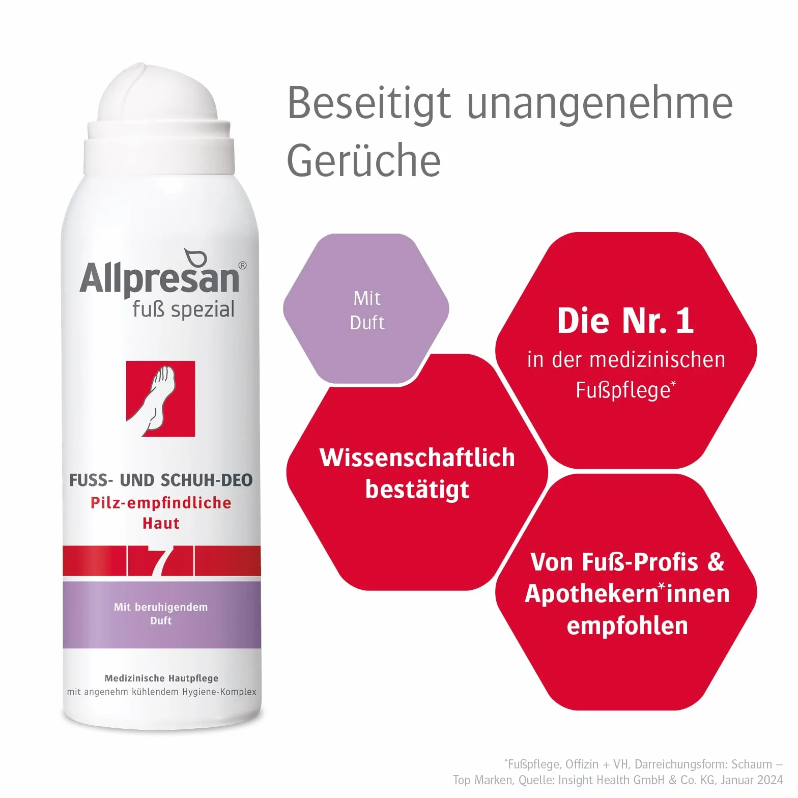 Allpresan piede speciale n. 7 deodorante per piedi e scarpe 125 ml