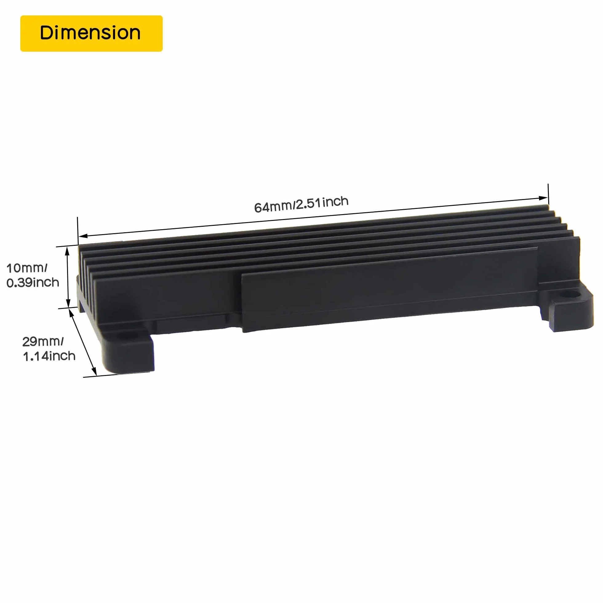 Geekworm Raspberry Pi Zero 2 W Dissipatore di calore, 10mm lega di alluminio Accessori radiatore (C296)