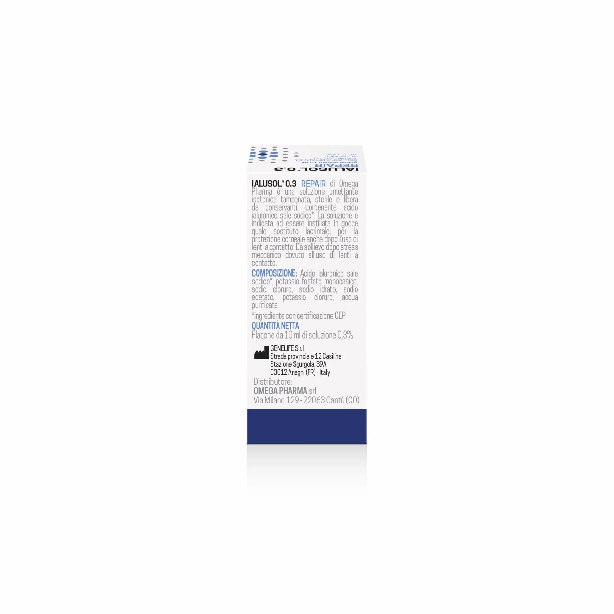 Omega Pharma Ialusol 0.3 Gocce Oculari Acido Ialuronico 0,3% 10 ml
