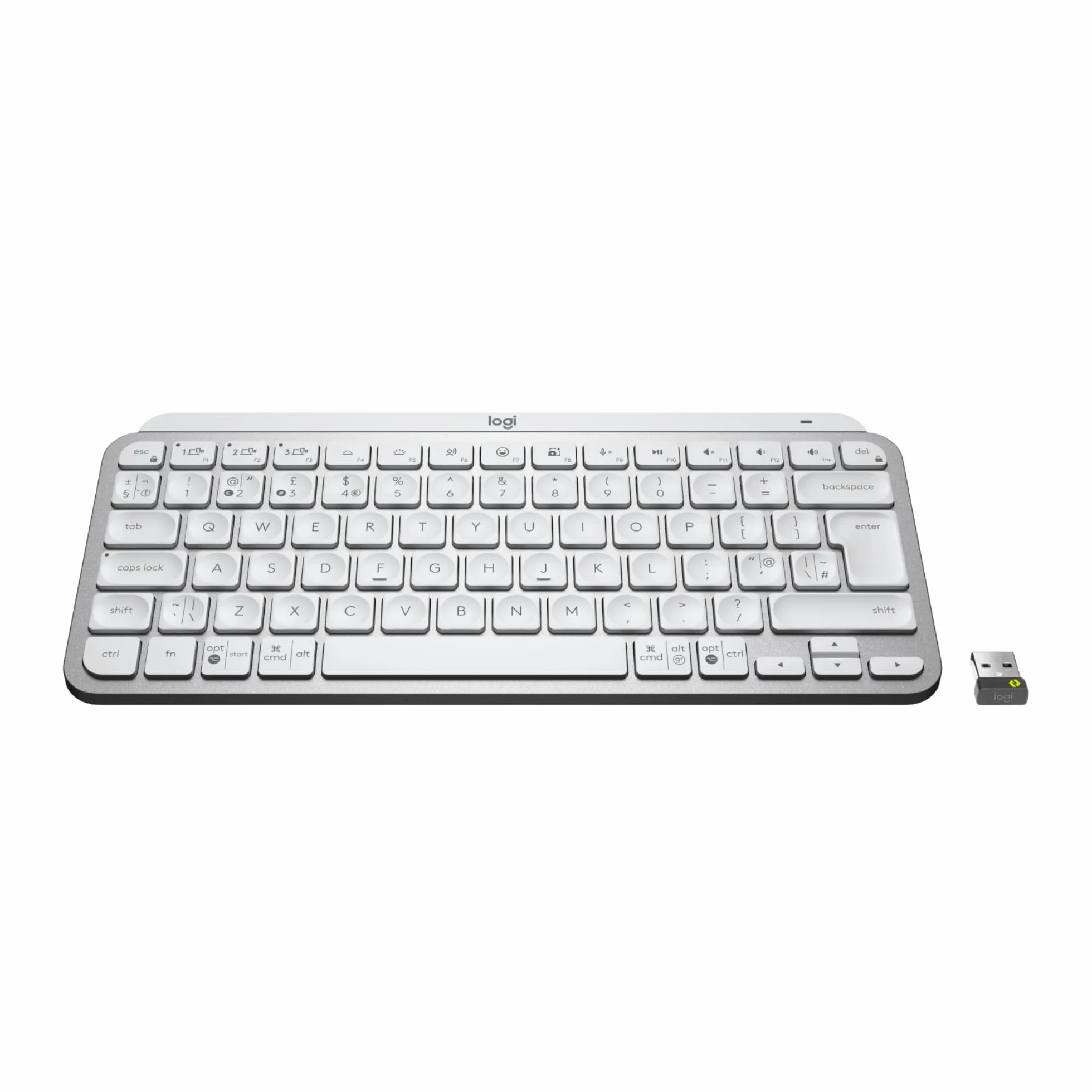 Logitech MX Keys Mini for Business tastiera wireless illuminata QWERTY Grigio chiaro