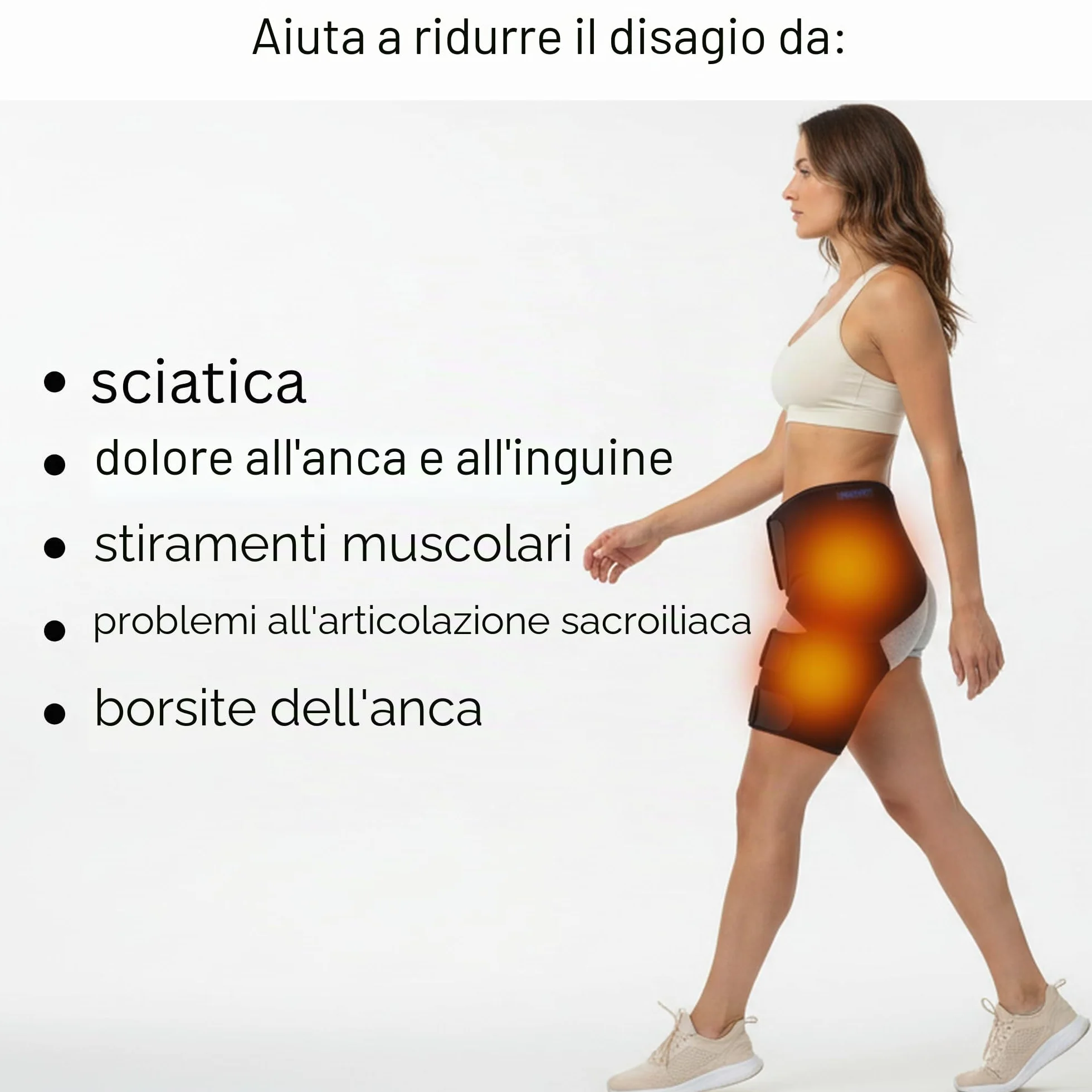 Tutore per Sciatica Sostegno Inguine Compressione Wrap