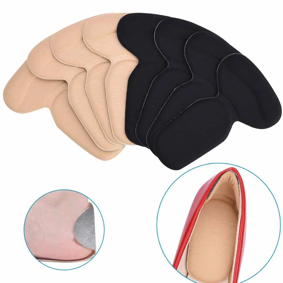 Soumit Cuscino Per Tallone 4 Paia Solette Imbottite Appiccicose Beige Neri