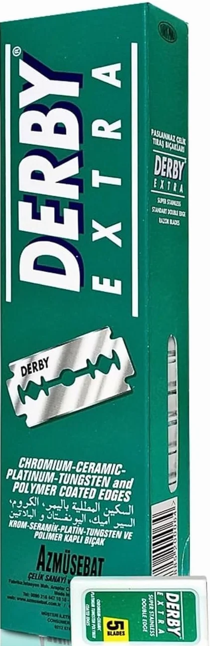 Derby Lamette da Barba Double Edge 100 Unità